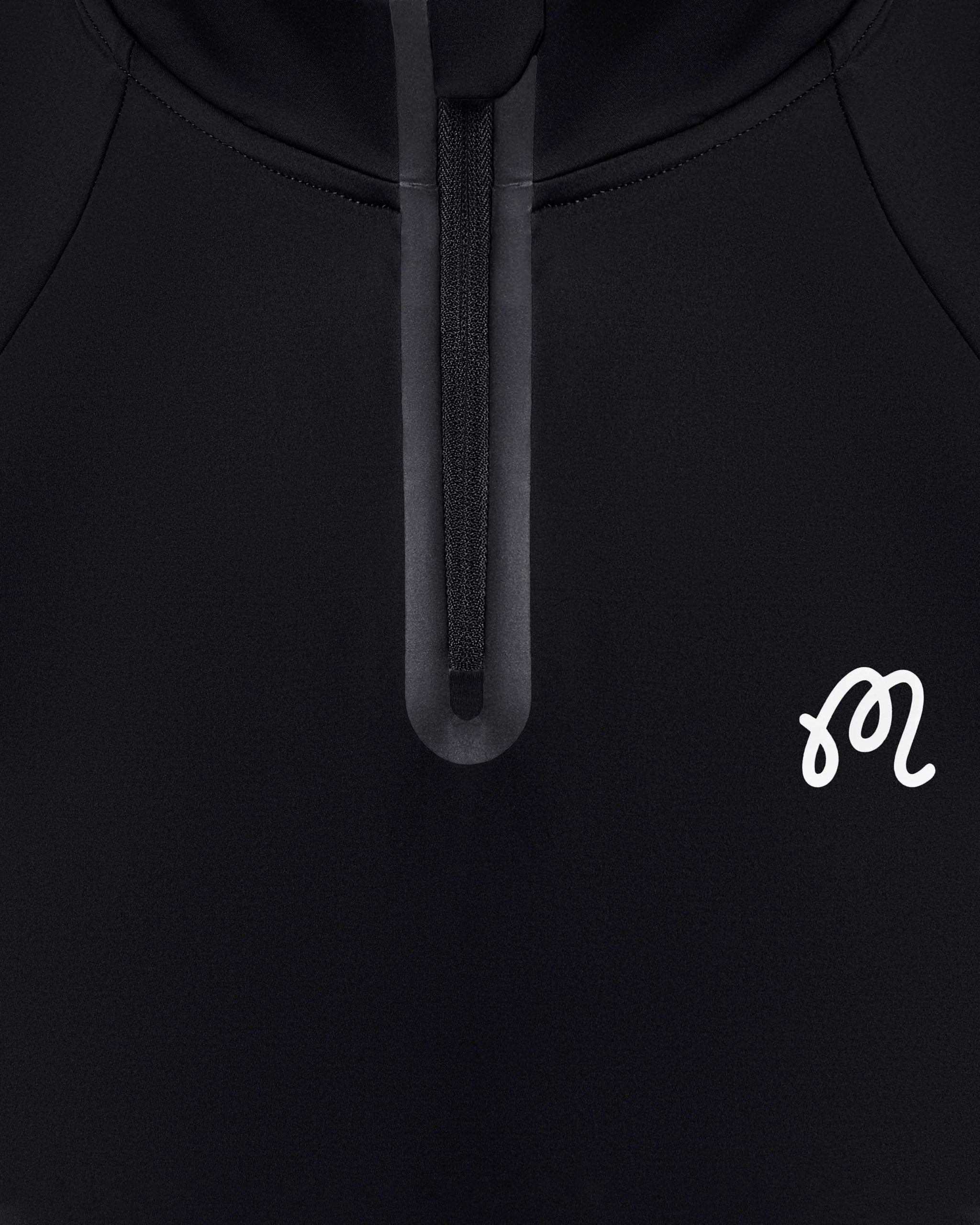 Performance Raglan Quarter Zip | Black
