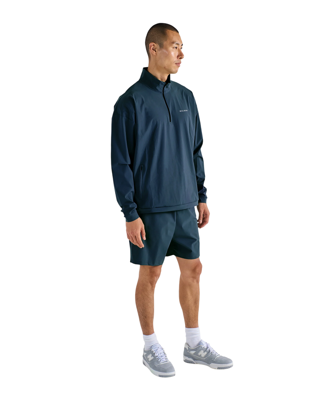 Performance Quarter Zip Shell Pullover | Navy