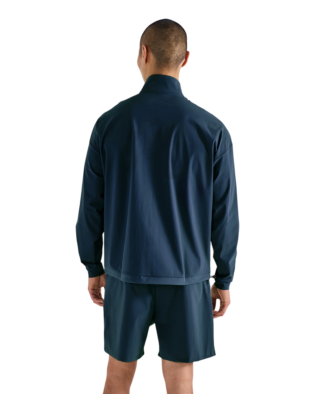 Performance Quarter Zip Shell Pullover | Navy