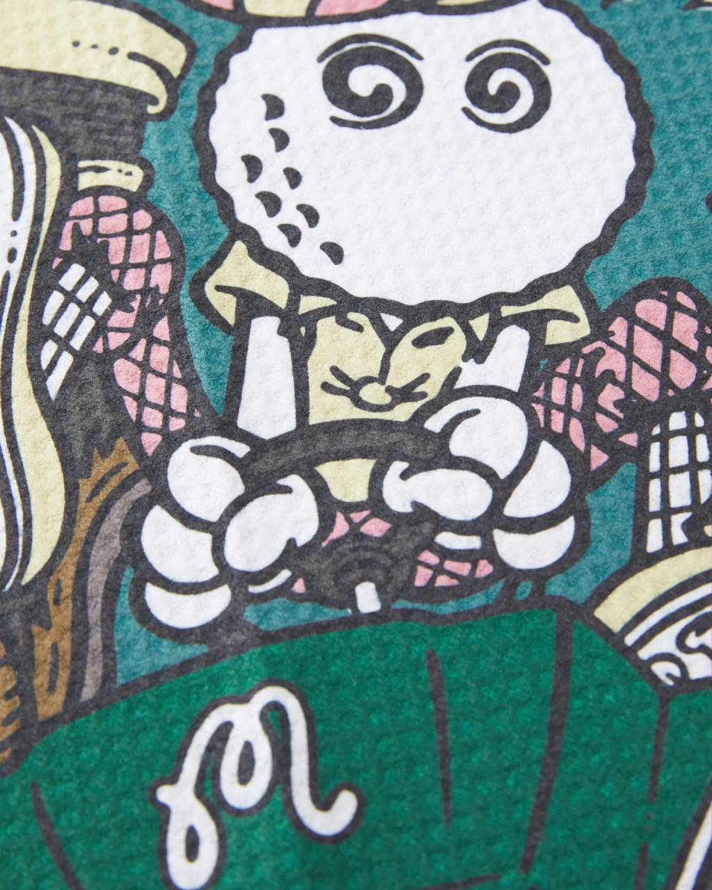 Two Man Scramble Golf Towel | Blue Green