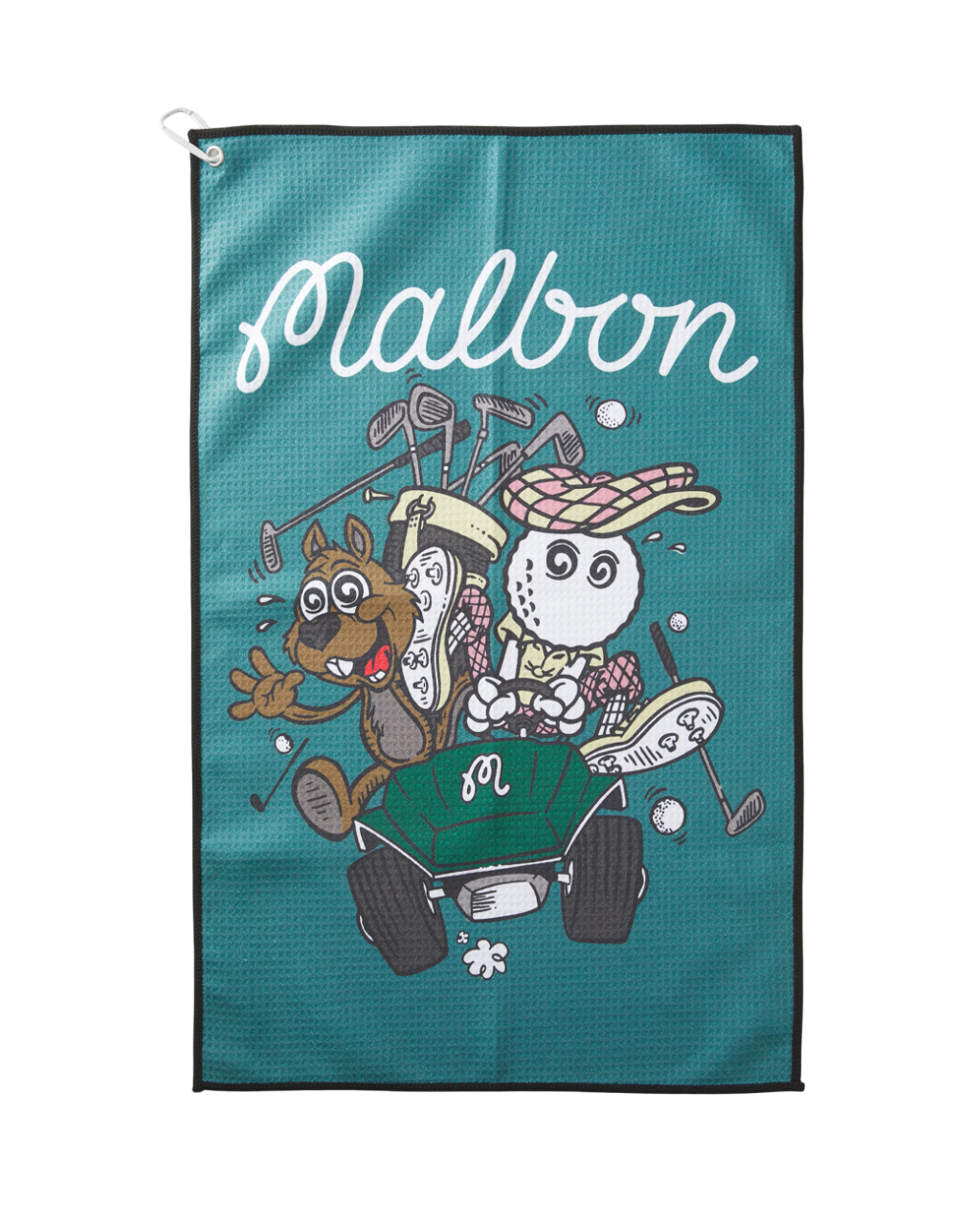 Two Man Scramble Golf Towel | Blue Green