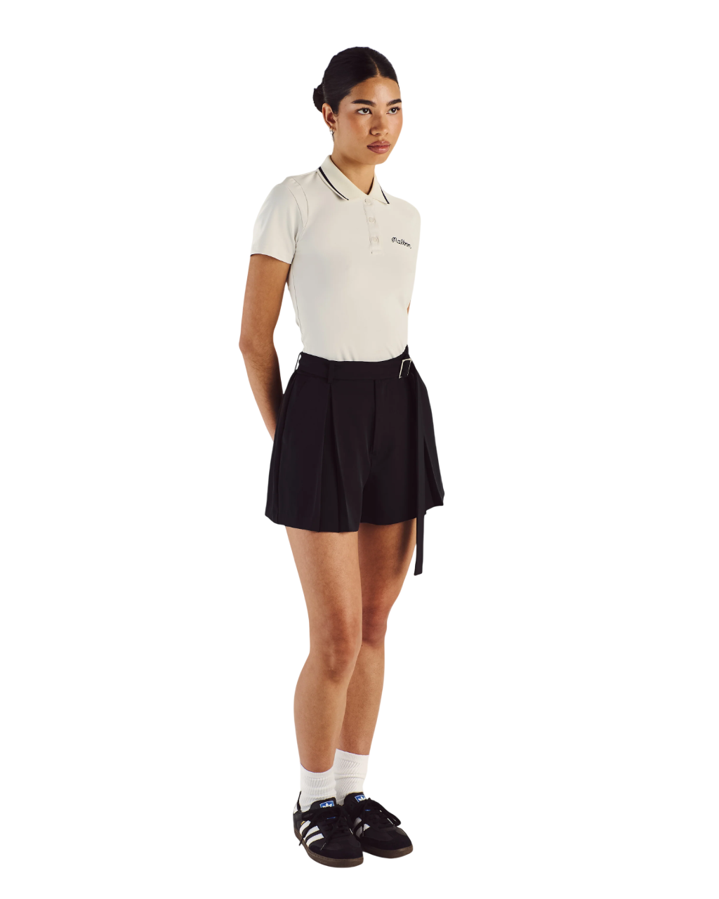 Amara Pleated Shorts | Black