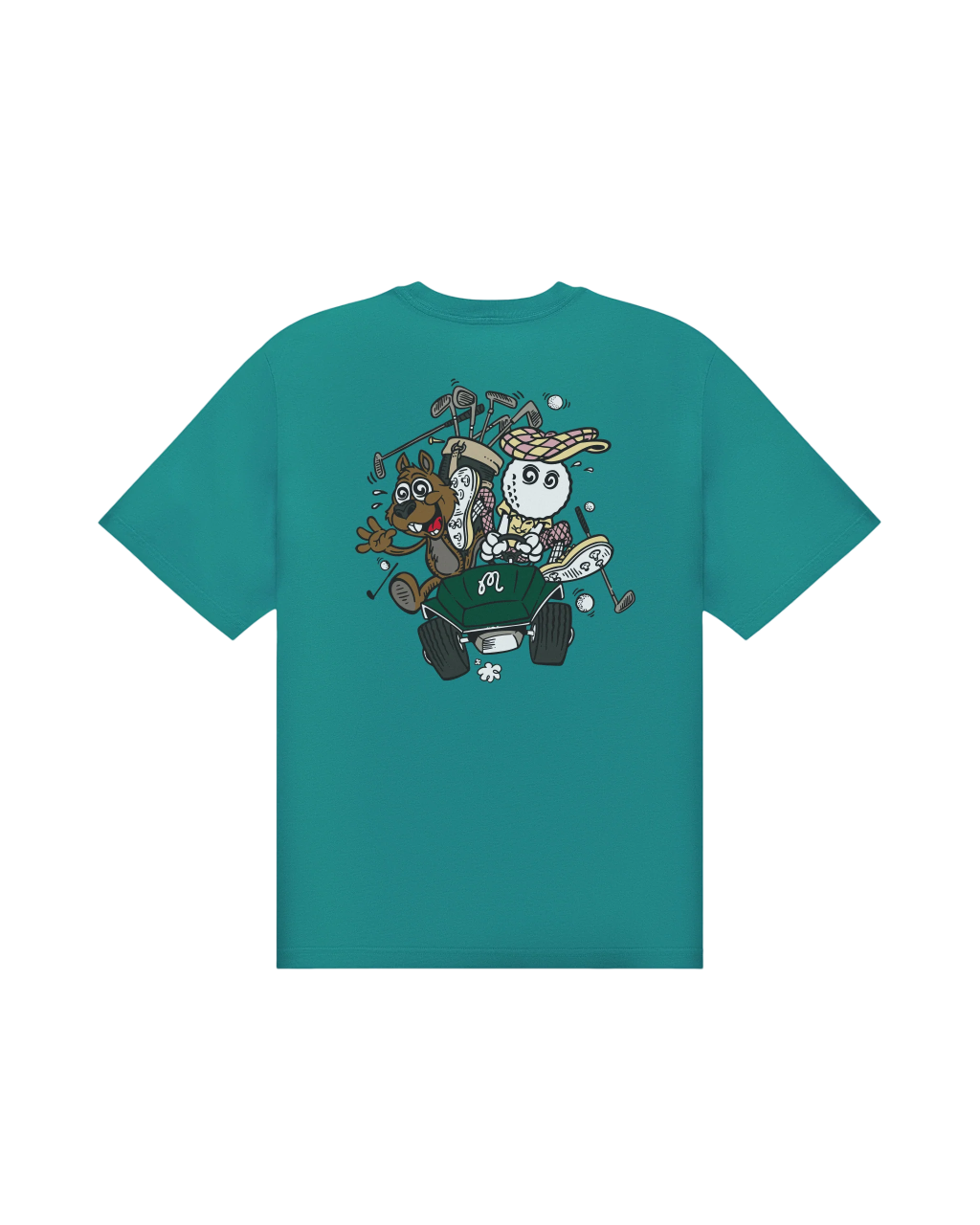 Two Man Scramble T-Shirt |  Blue Green