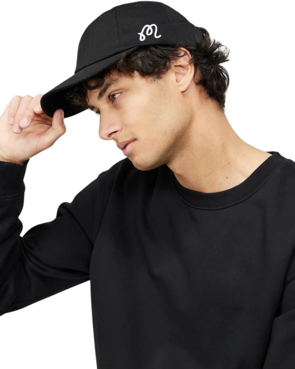 Washed Cotton Twill Hat | Black