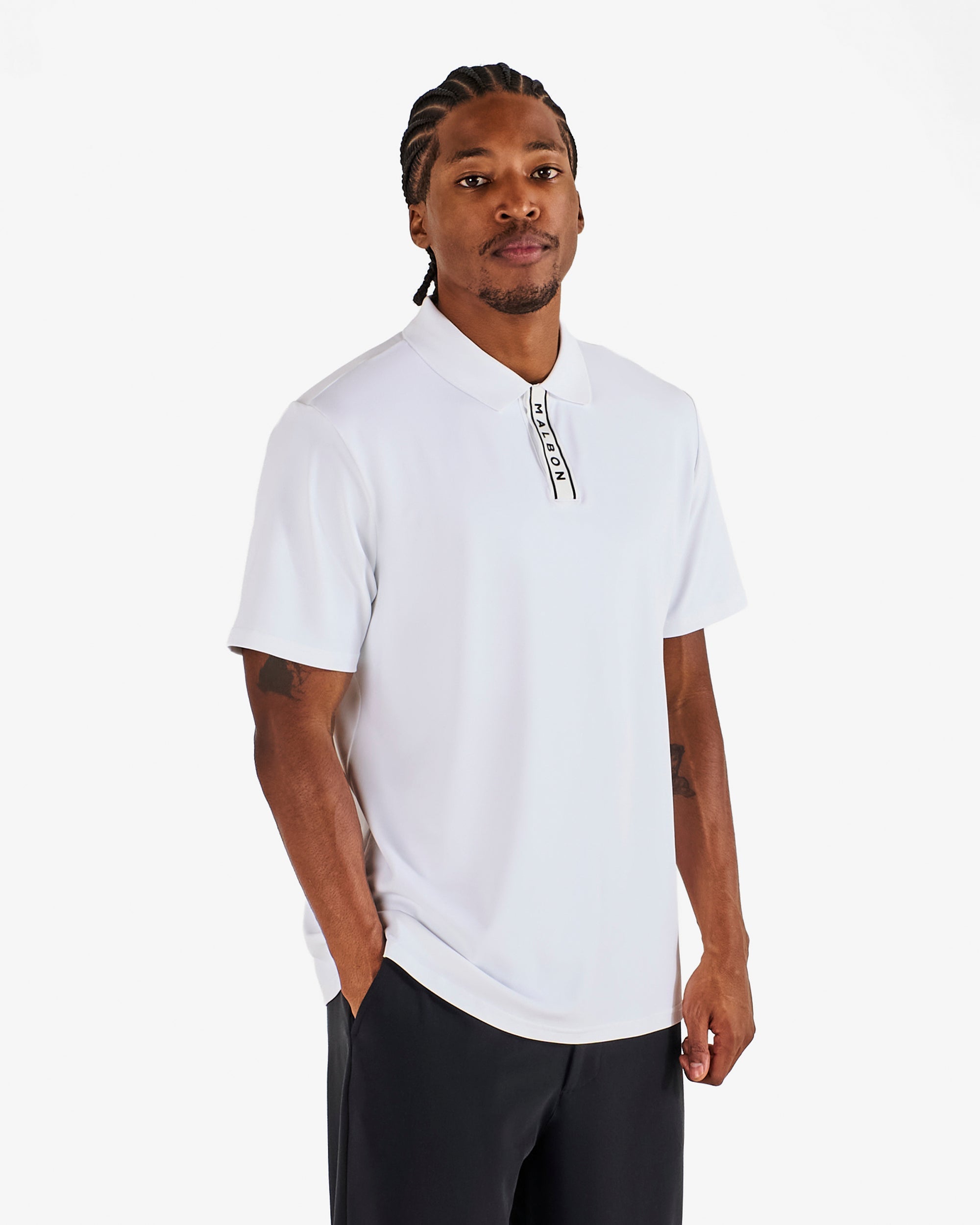 Block Placket Polo (original) | White
