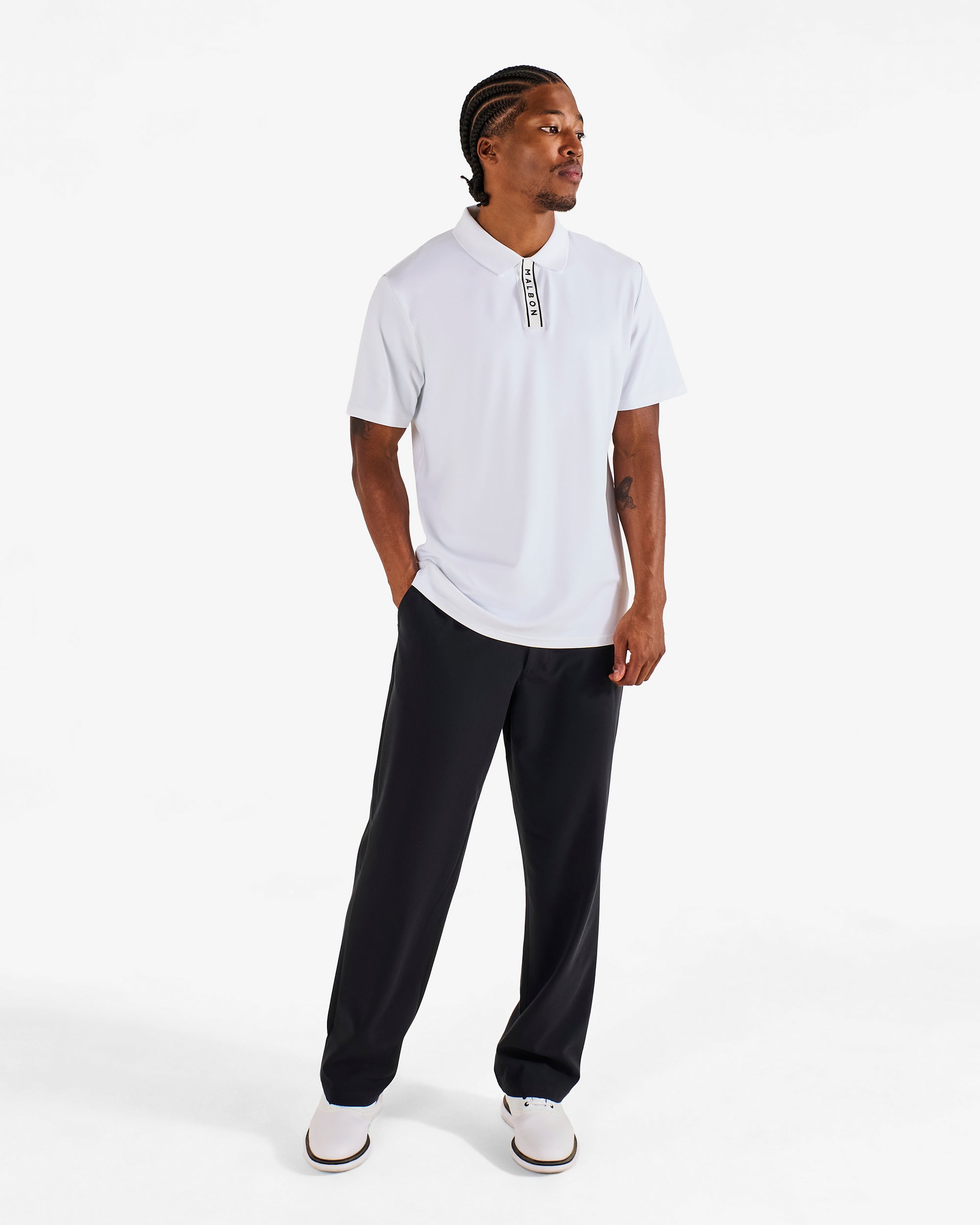 Block Placket Polo (original) | White