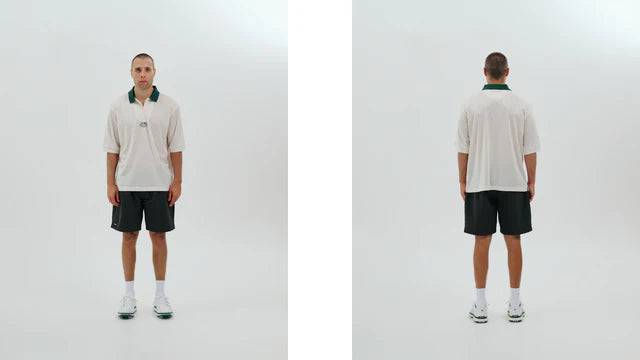 Quarter Zip Jersey Polo | Natural