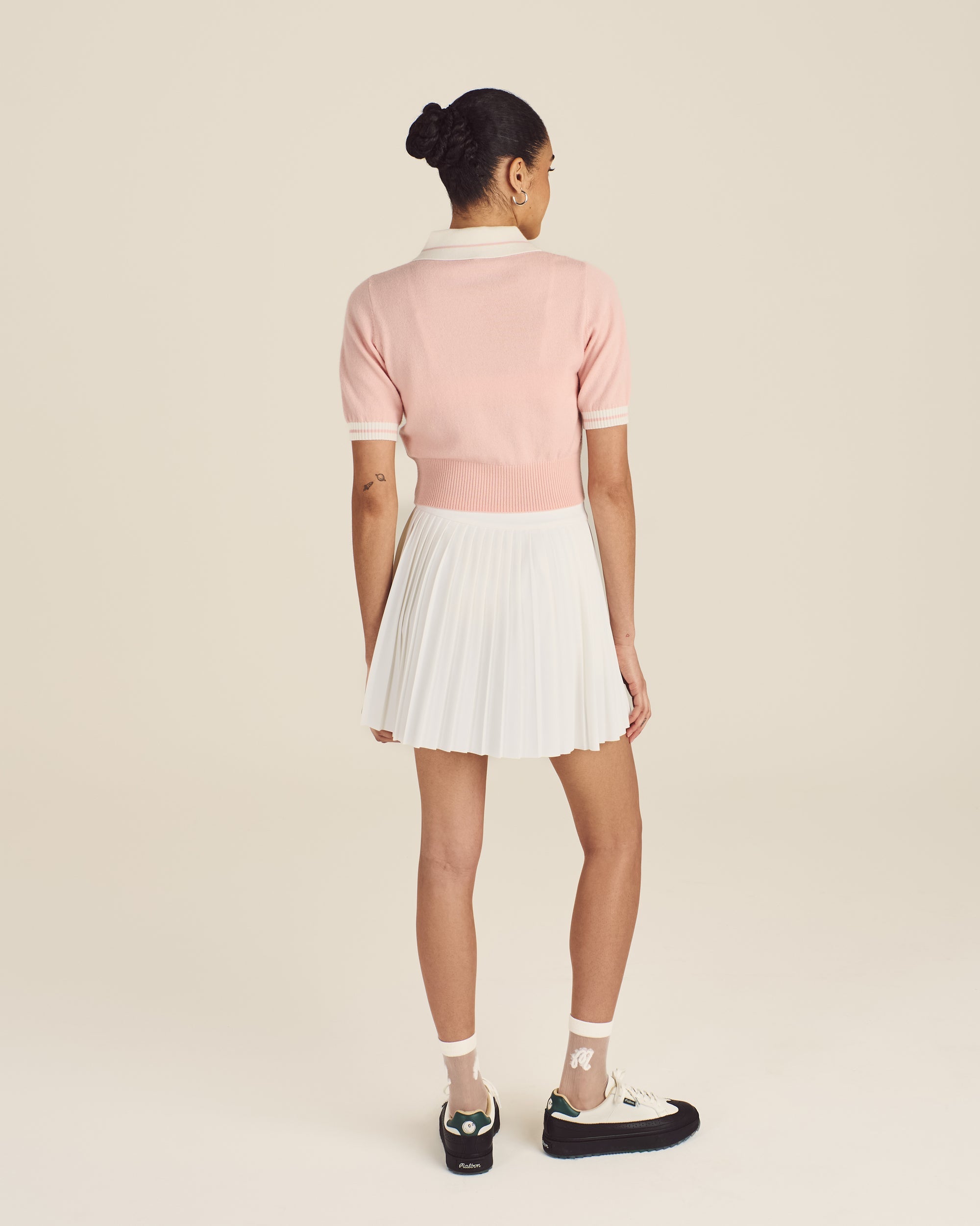 Mikayla Knit Polo | Dusty Rose