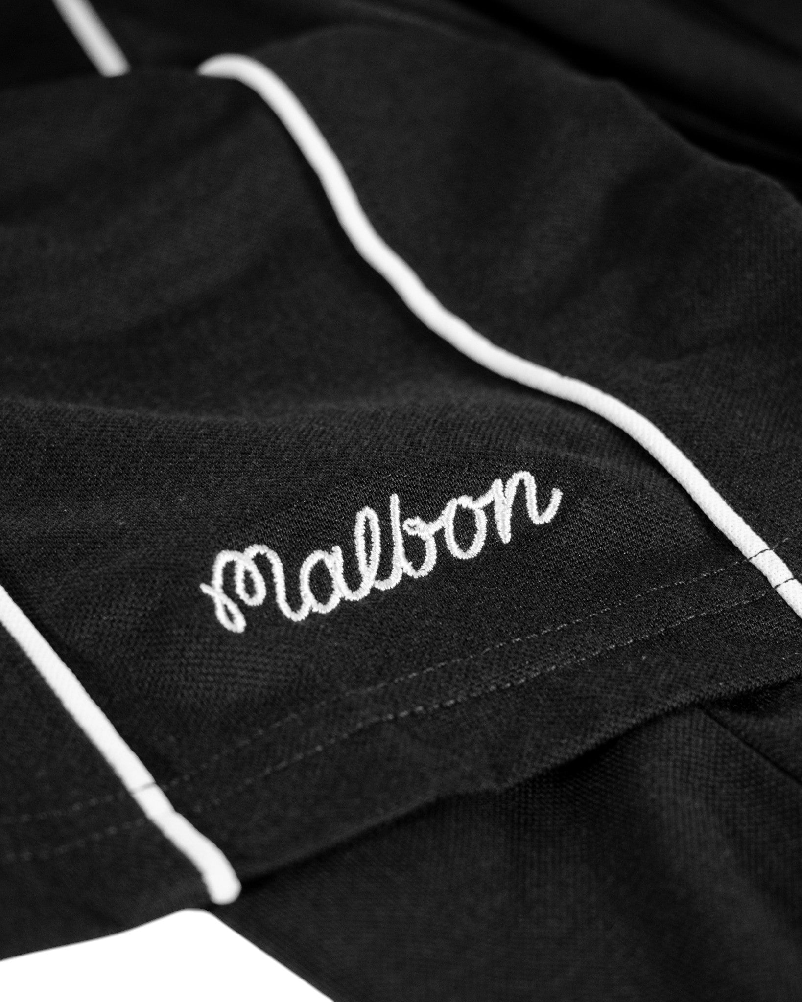 Malbon x TTP Performance Zip Blade Collar Polo | Black
