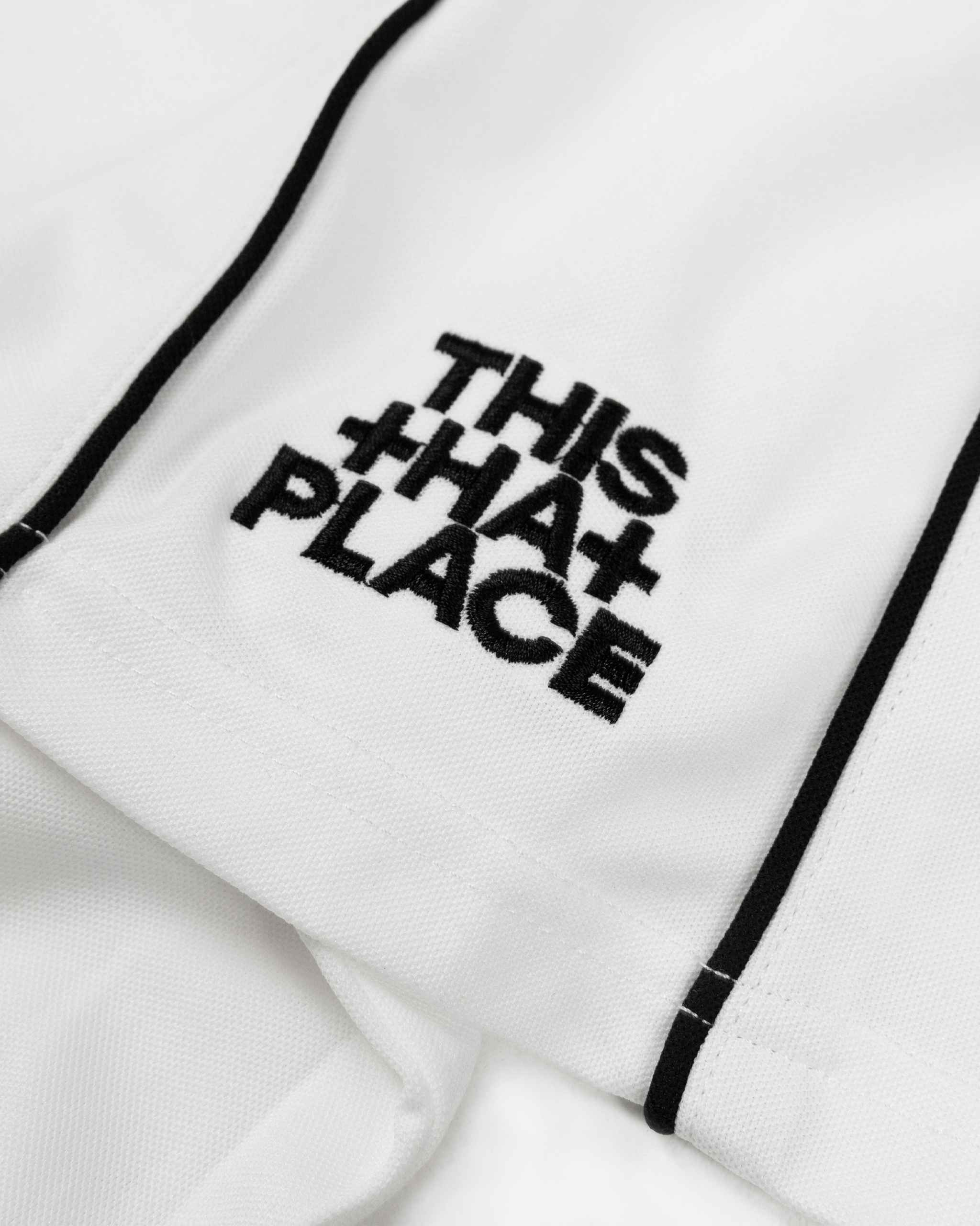 Malbon x TTP Performance Zip Blade Collar Polo | White