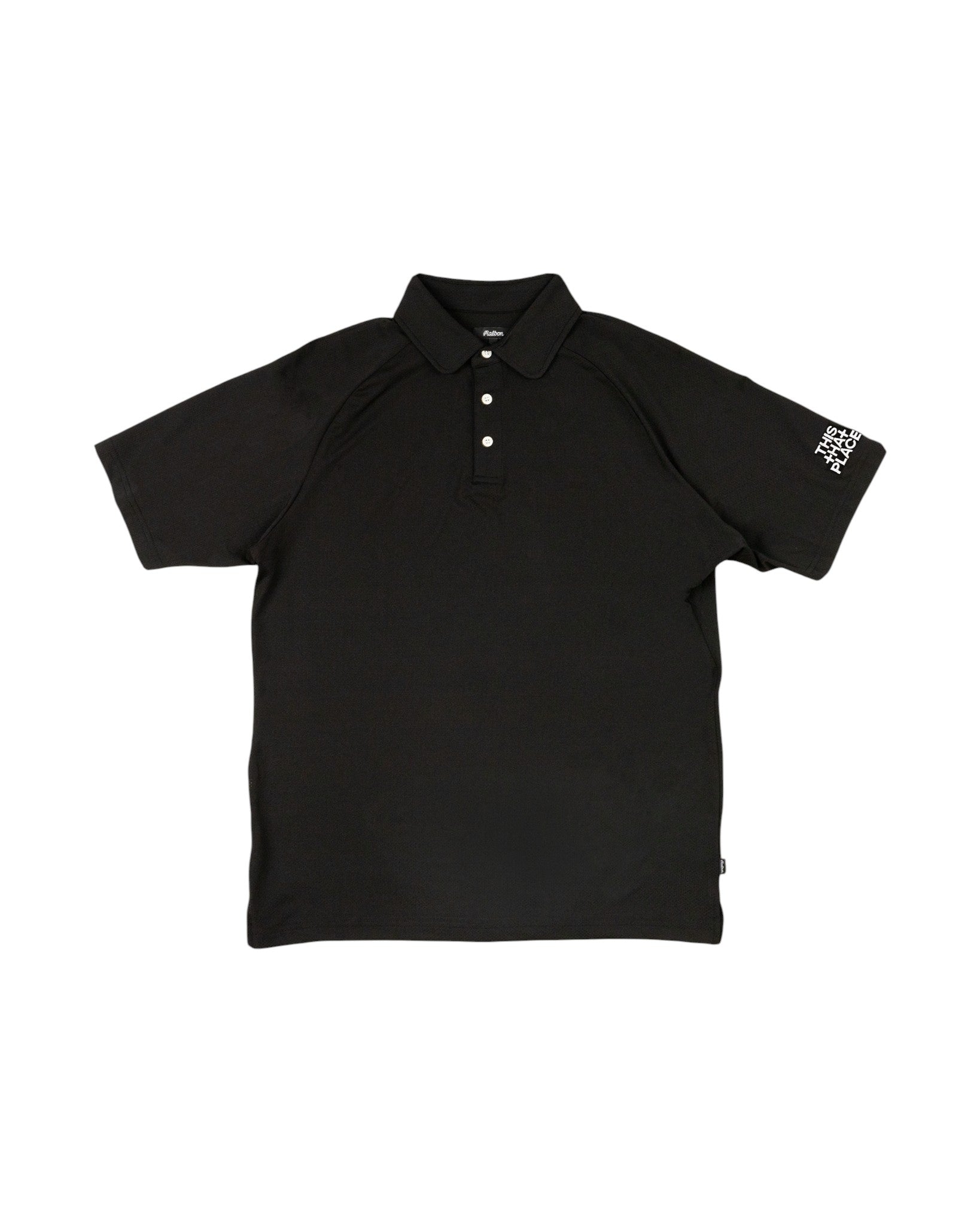 Malbon x TTP Performance Raglan Polo _ Black | Malbon Golf Canada