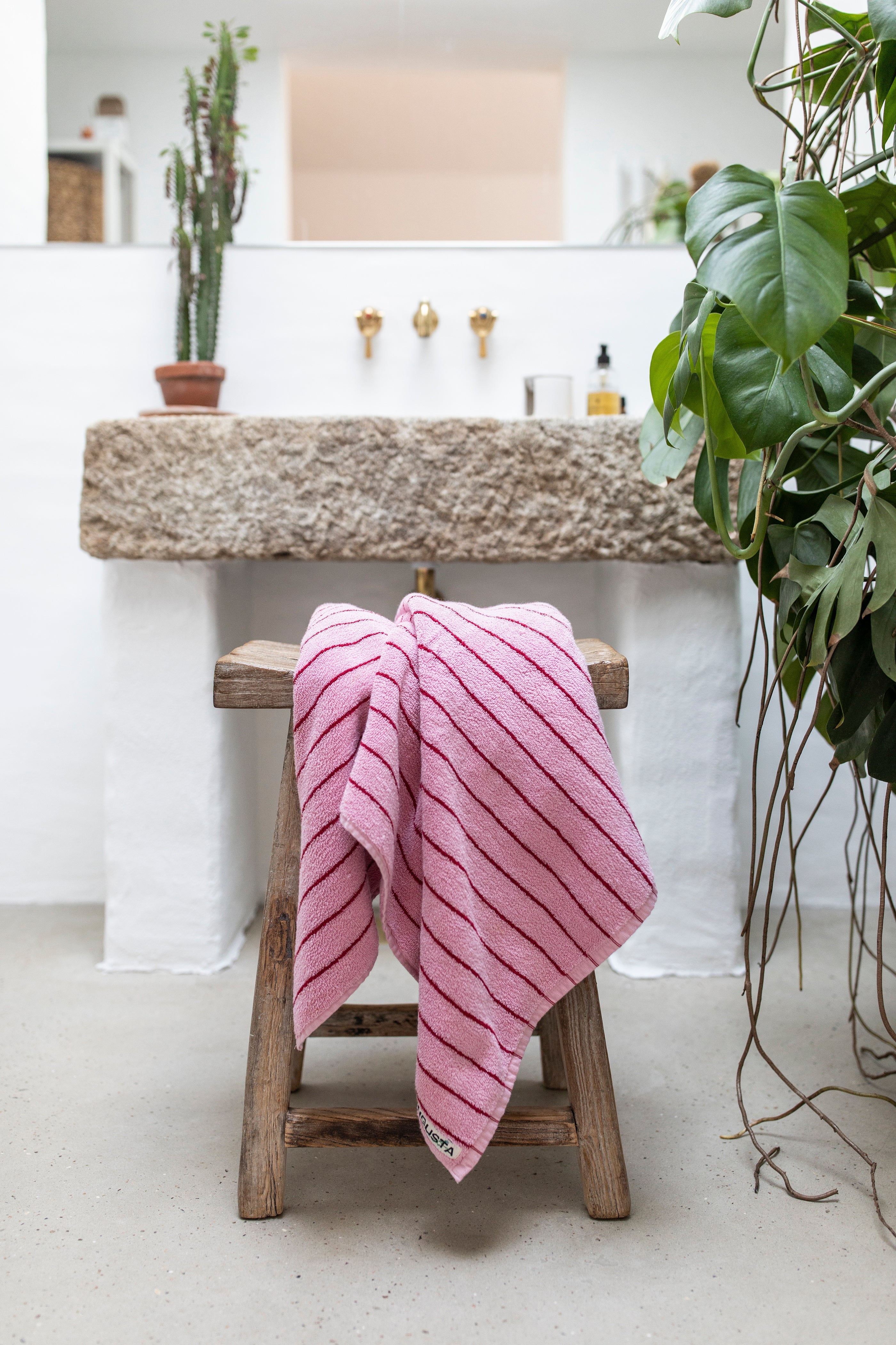 Naram Towels, baby pink & ski patrol