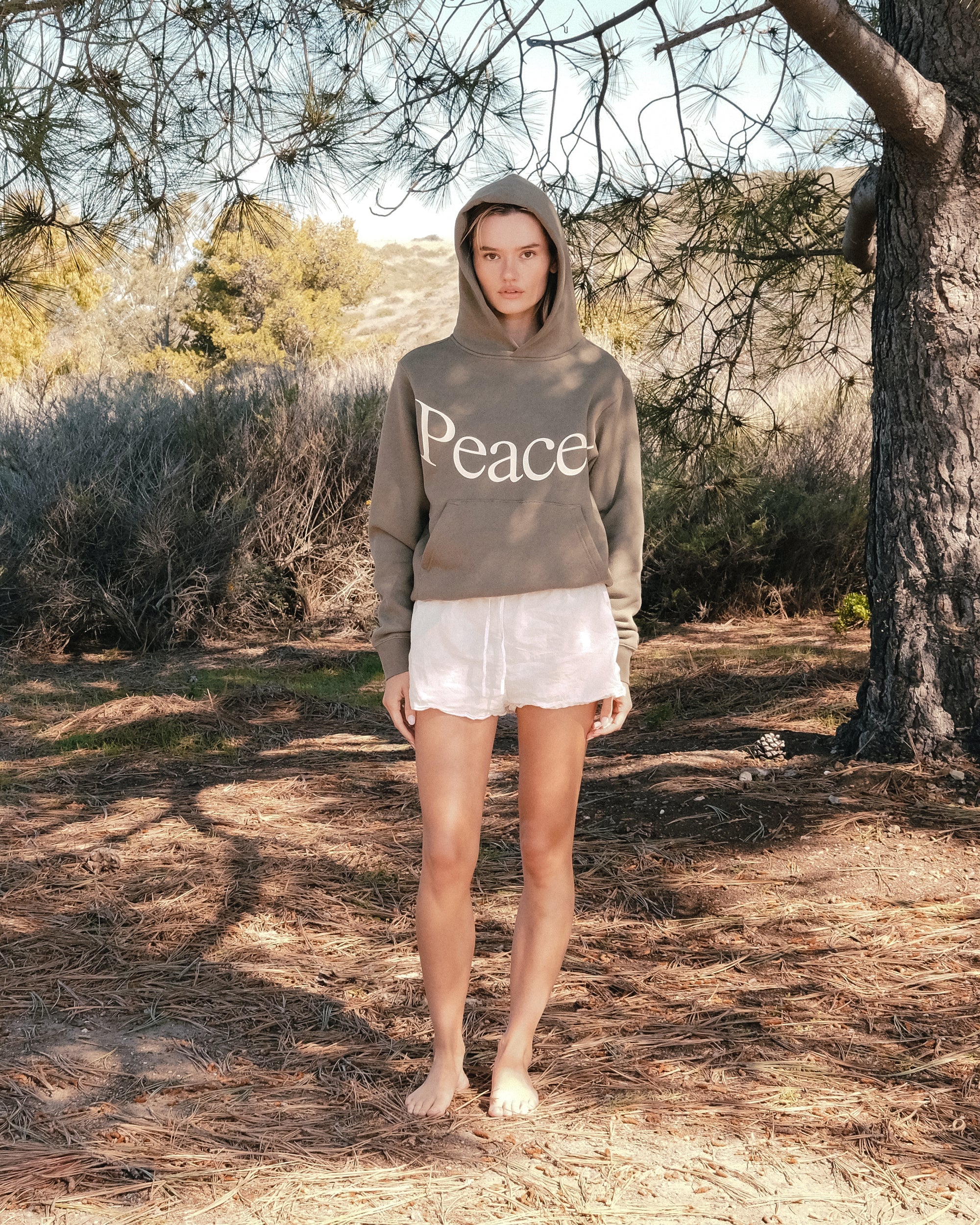 Jumbo Wordmark Hoodie | Olive