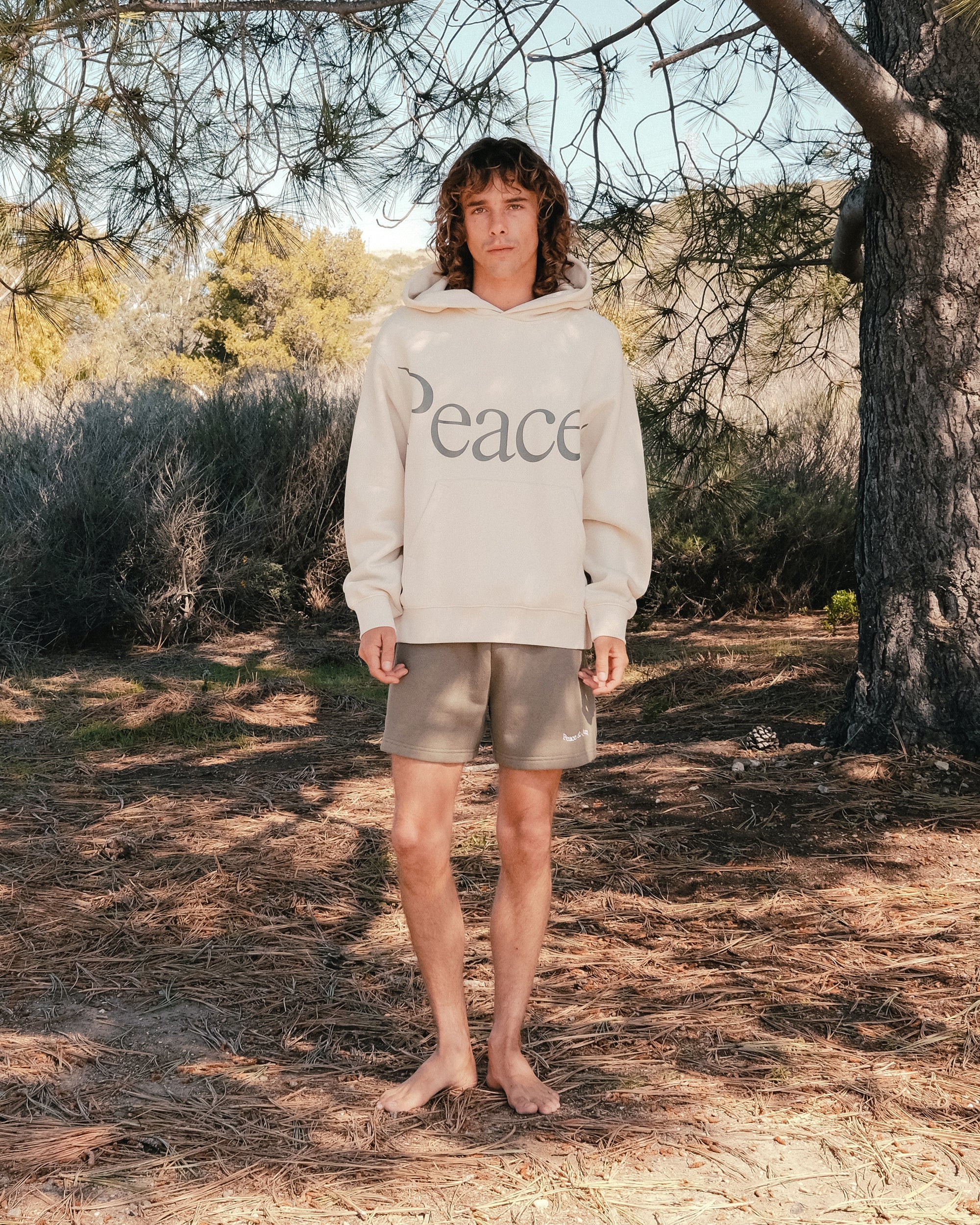 Jumbo Wordmark Hoodie | Bone