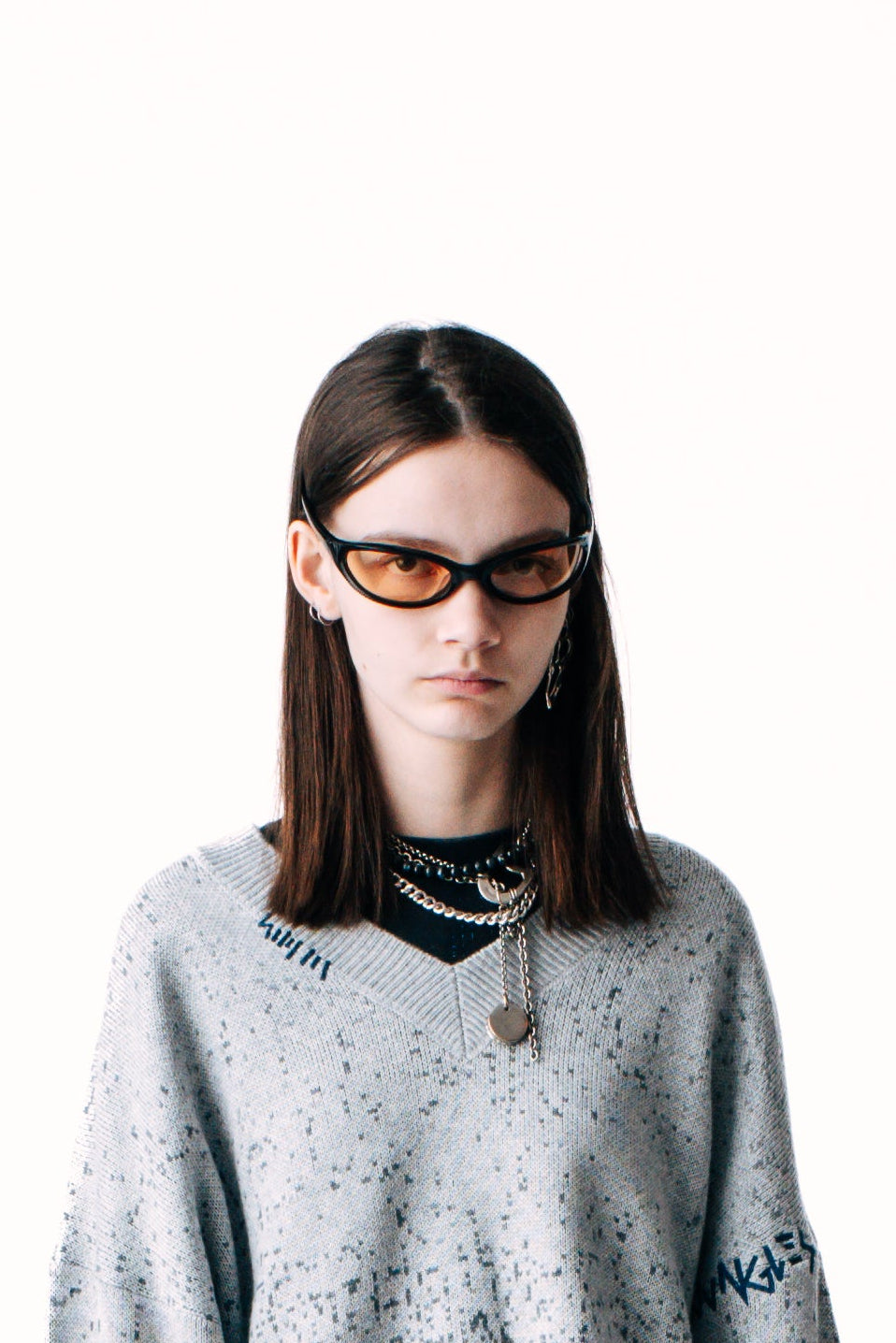 Face Slap Sunglasses | Black/Yellow