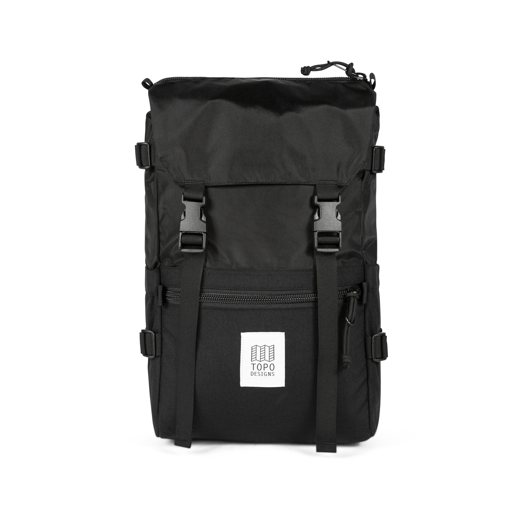 Front Product Shot of the Topo Designs Rover Pack Classic in Black