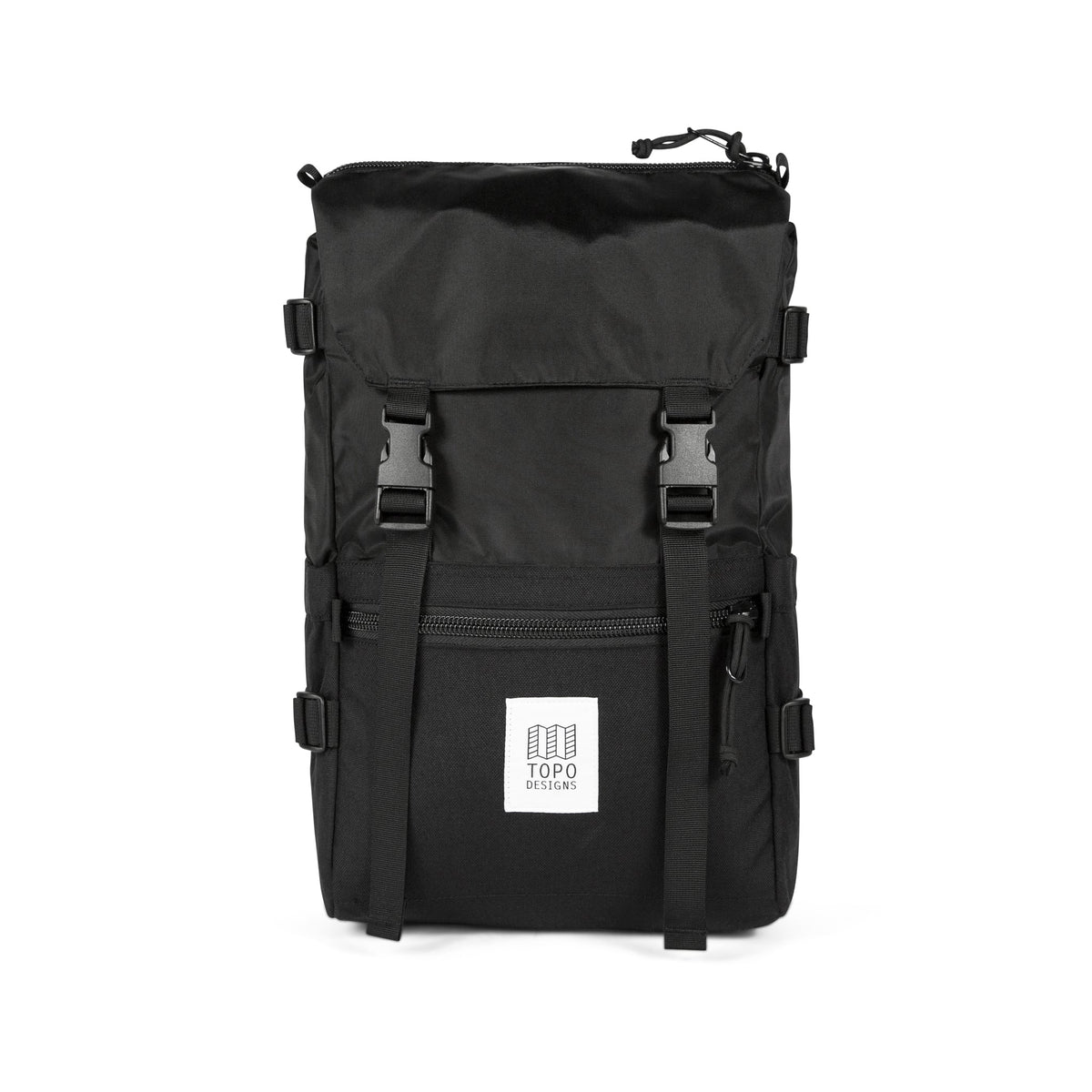Front Product Shot of the Topo Designs Rover Pack Classic in Black