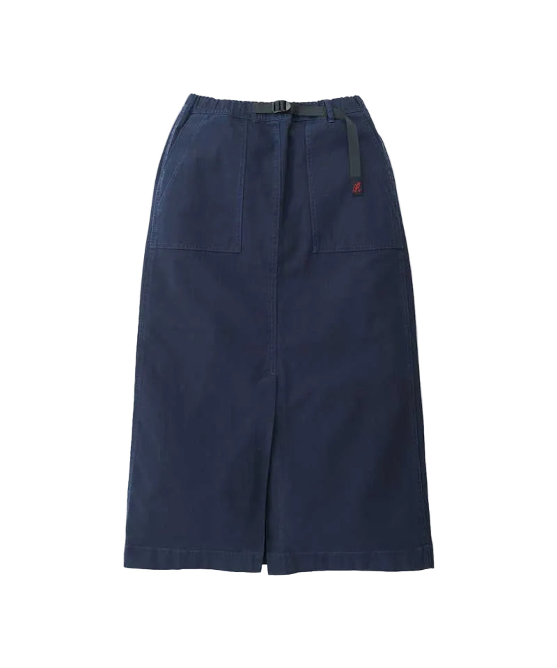 Long Baker Skirt | Double Navy