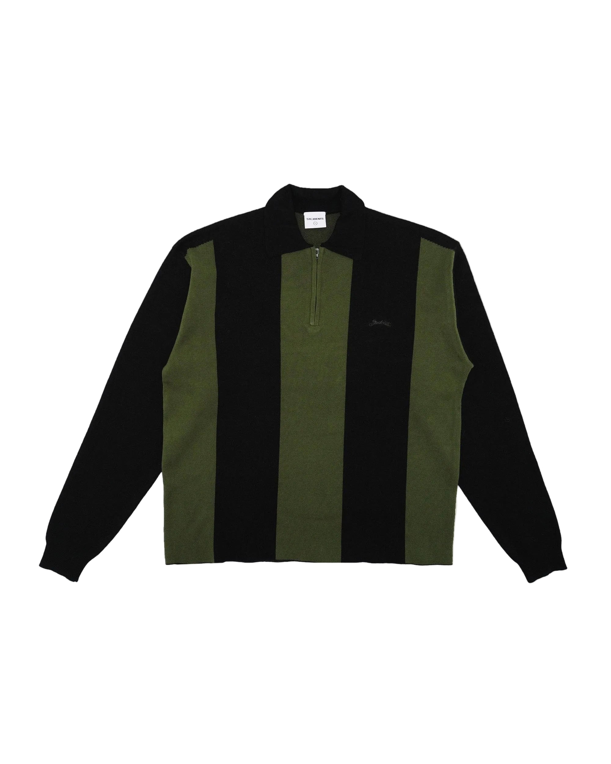 Gibson Knitted L/S Sweater Polo - Students Golf