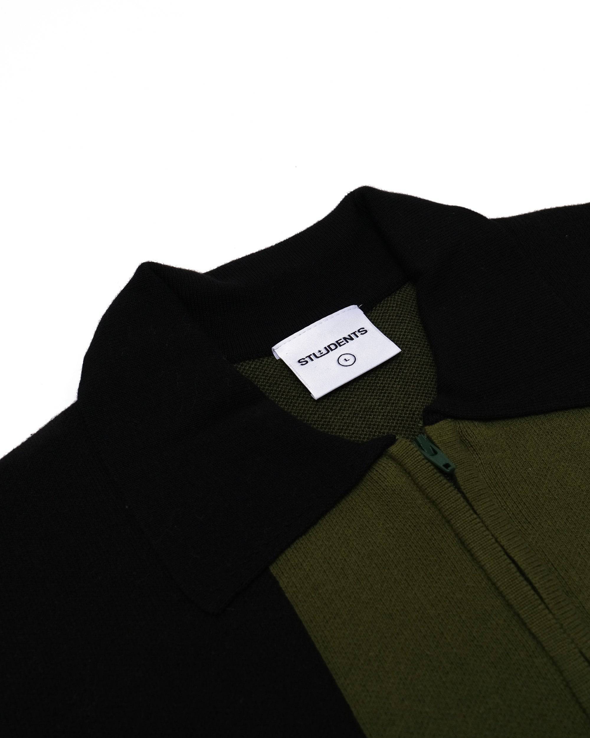 Gibson Knitted L/S Sweater Polo - Students Golf