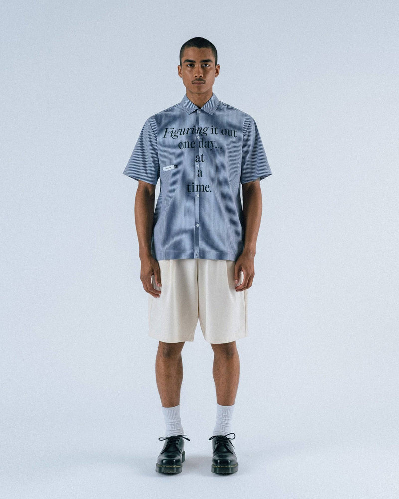 Calculus Baggy Pleated Shorts | Cream