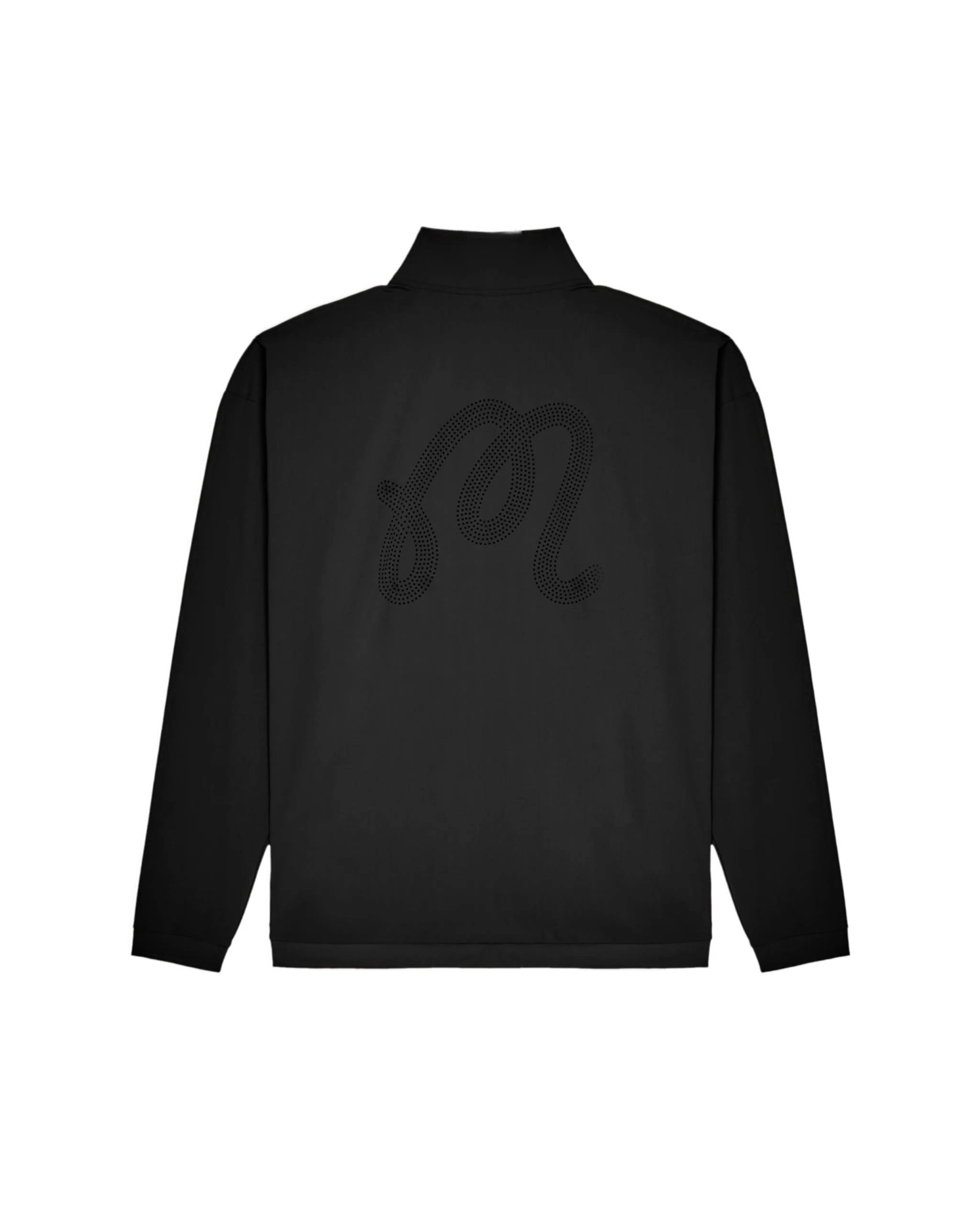 Performance Quarter Zip Shell Pullover | Black