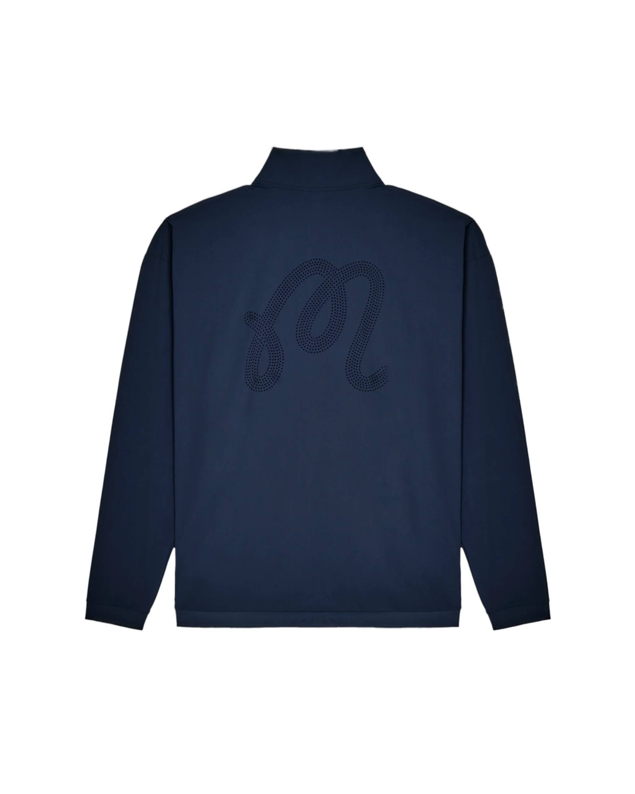 Performance Quarter Zip Shell Pullover | Navy