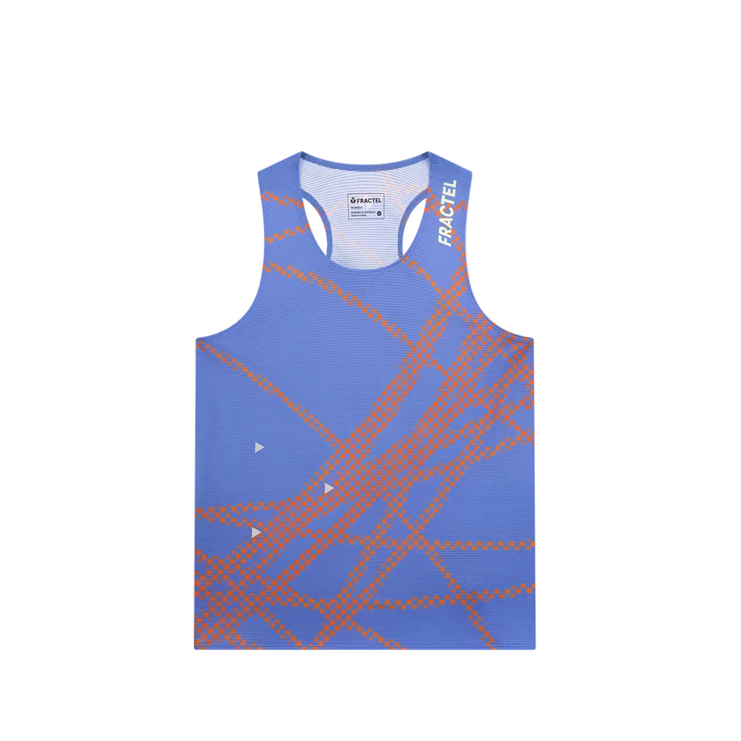 Women's V-CHAOS COBALT Race Singlet