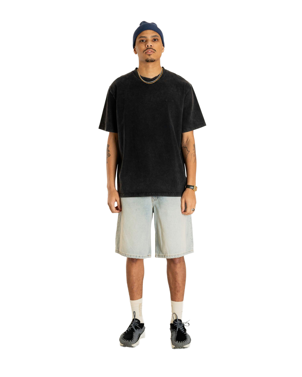 Baine Washed Tee | Washed Black