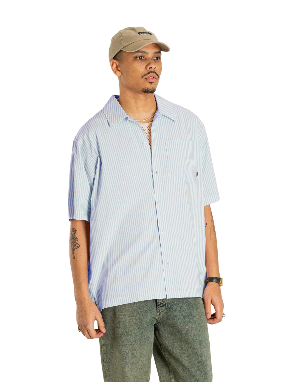 Banks Stripe Shirt | Light Blue