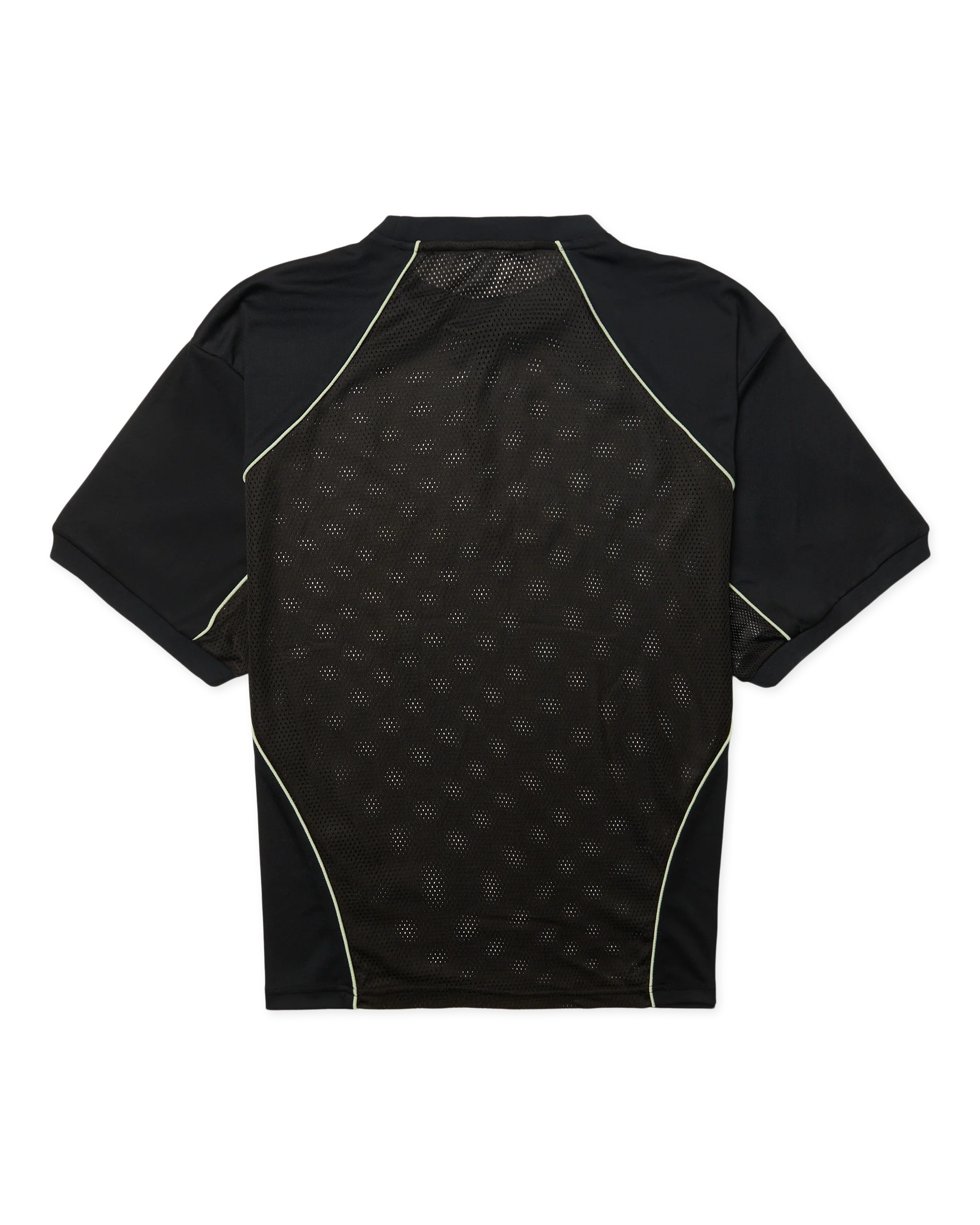 Beam Mesh Cut Tee | Black