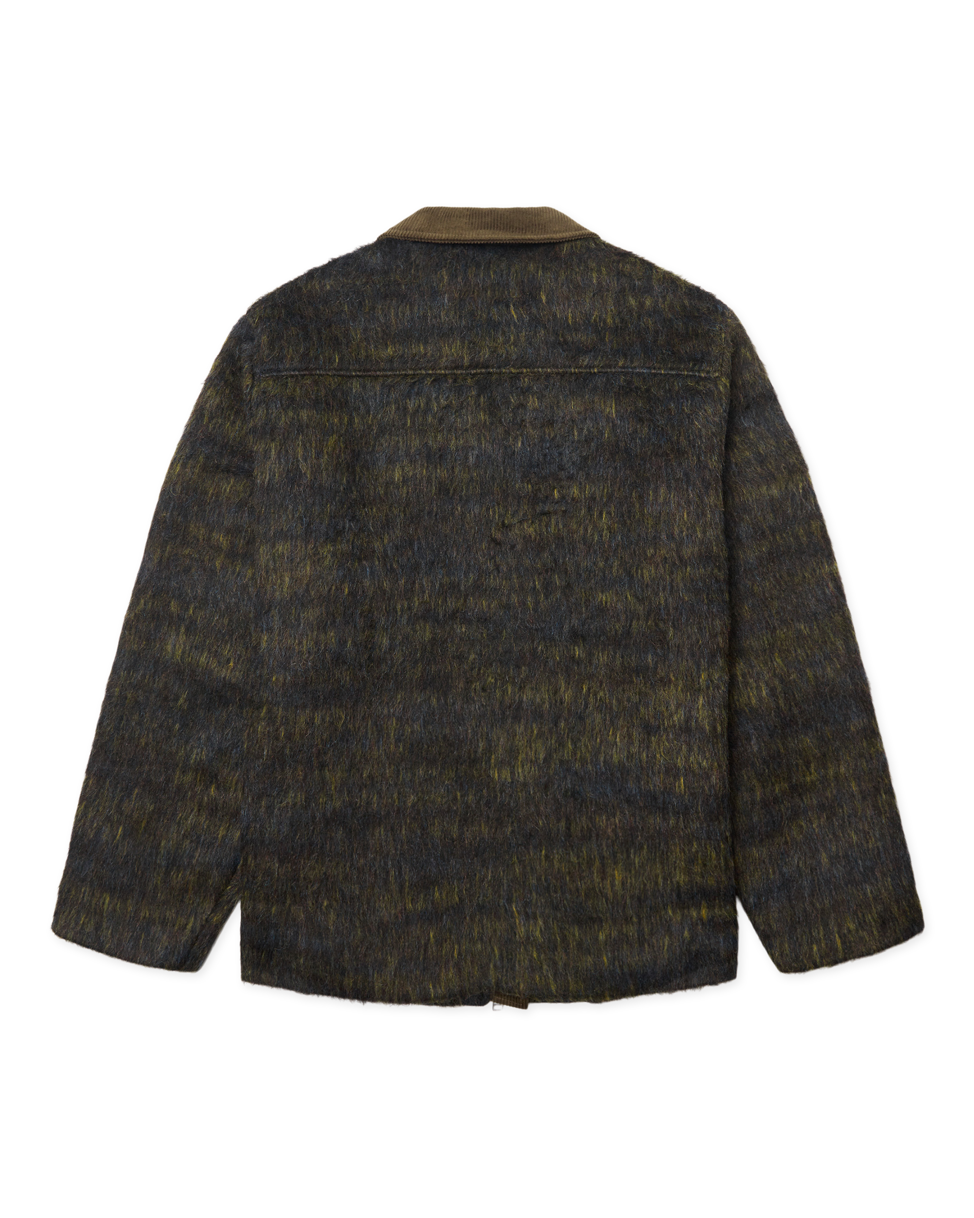 Blade Hairy Zip Jacket | Dark Olive