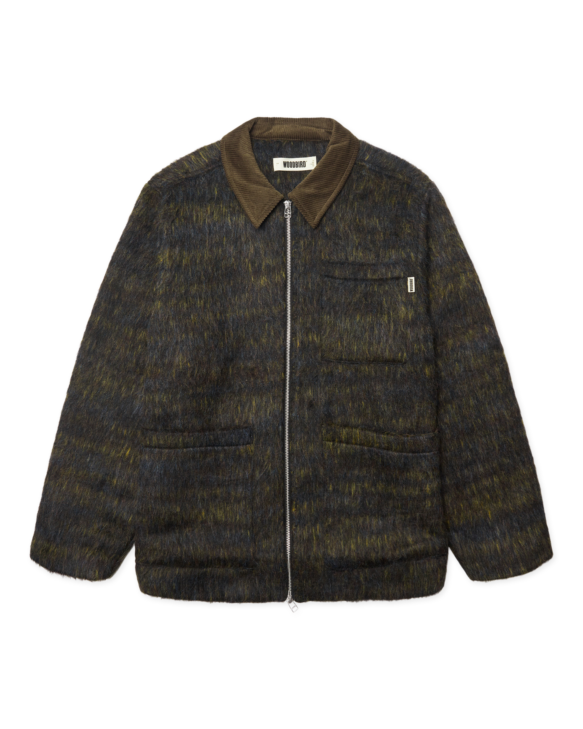 Blade Hairy Zip Jacket | Dark Olive