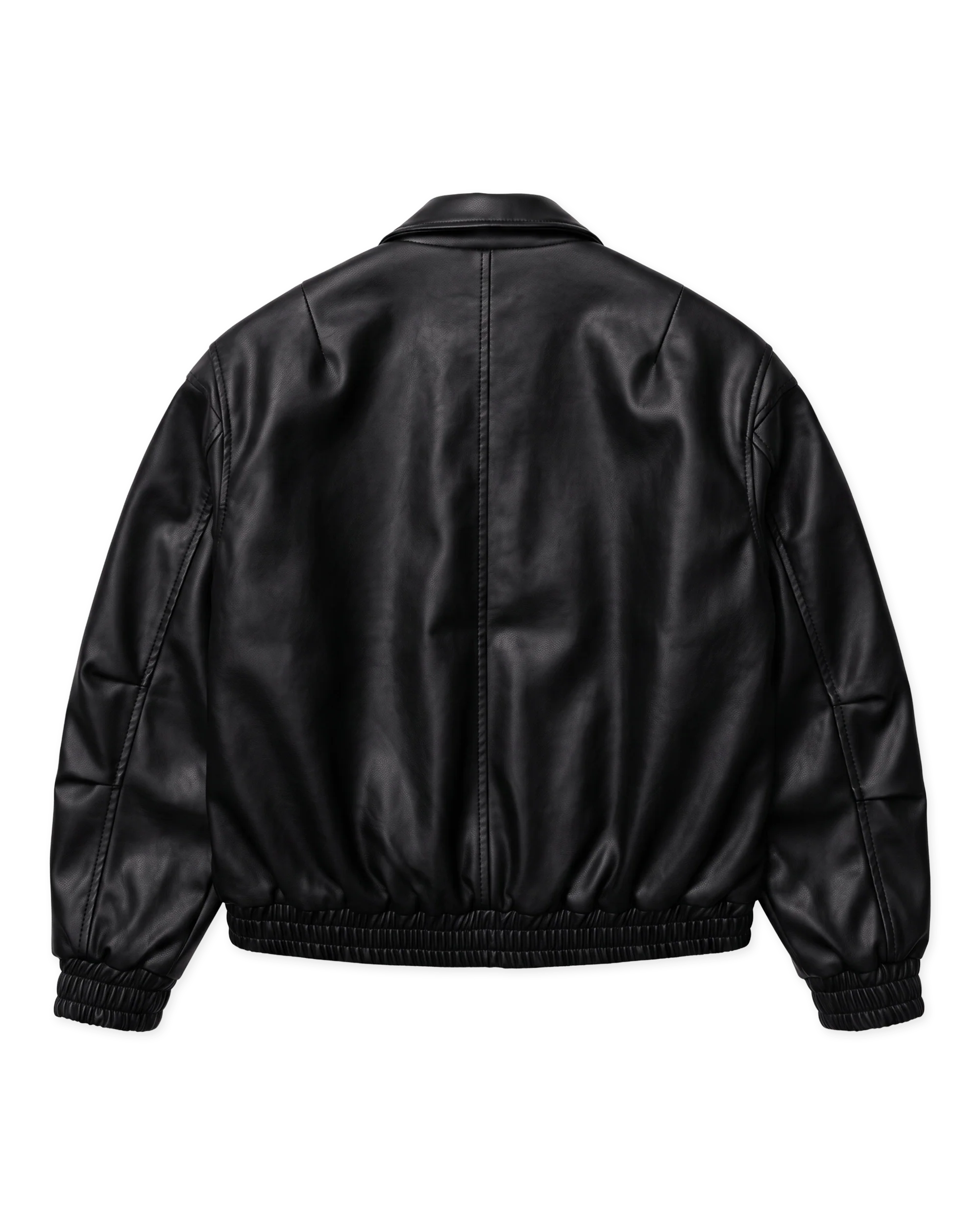 Bue Washed Pu Jacket | Black