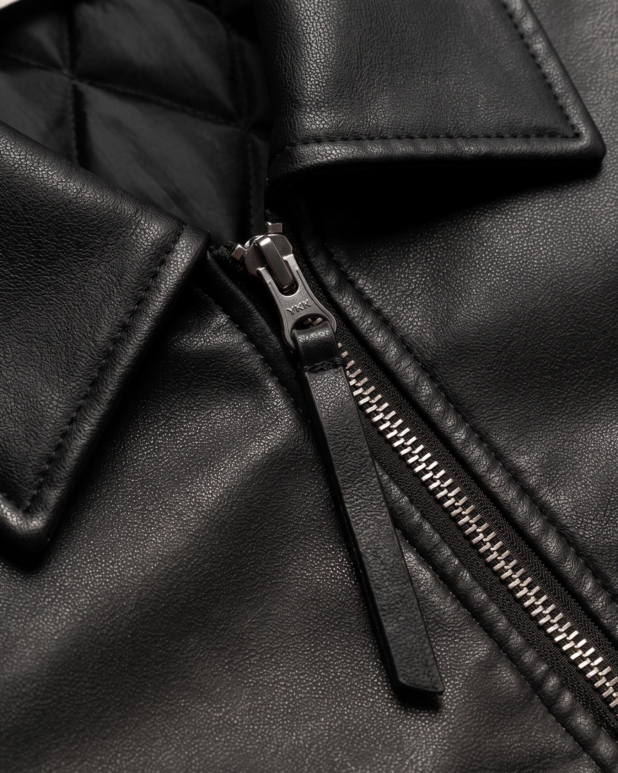 Bue Washed Pu Jacket | Black