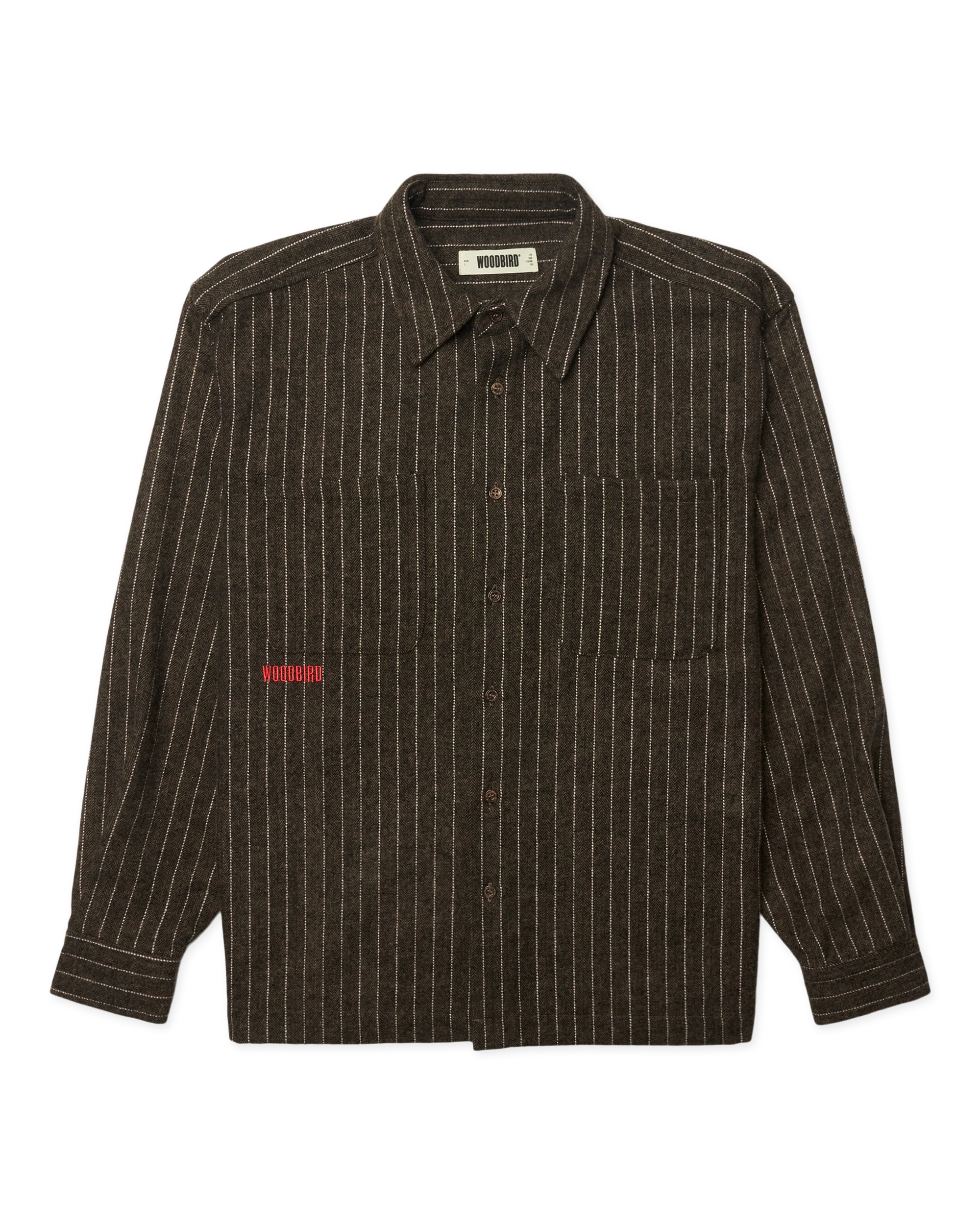 Buzo Herringbone Shirt | Dark Olive