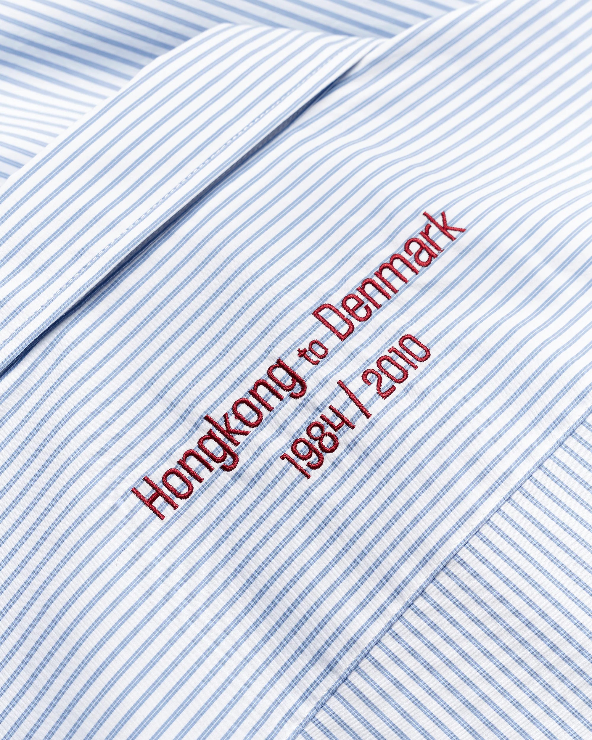 Buzo Stripe Emb Shirt | White-blue