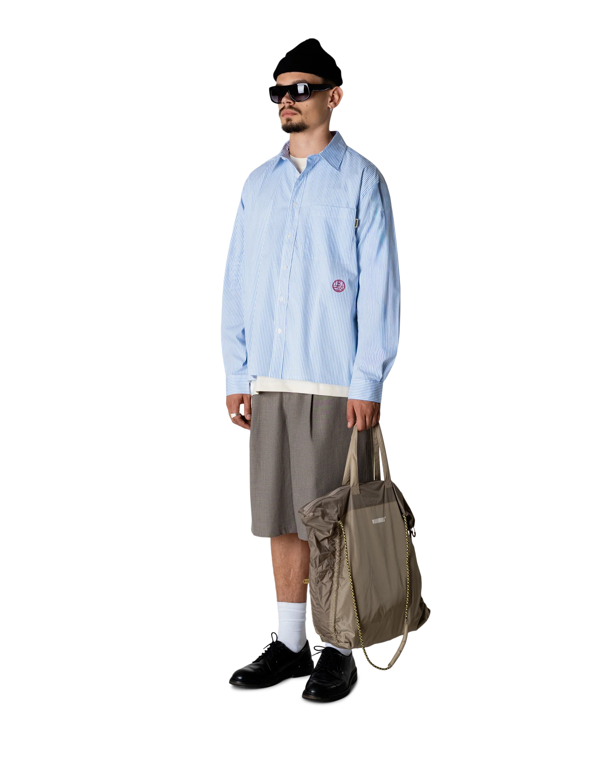Buzo Stripe Emb Shirt | White-blue