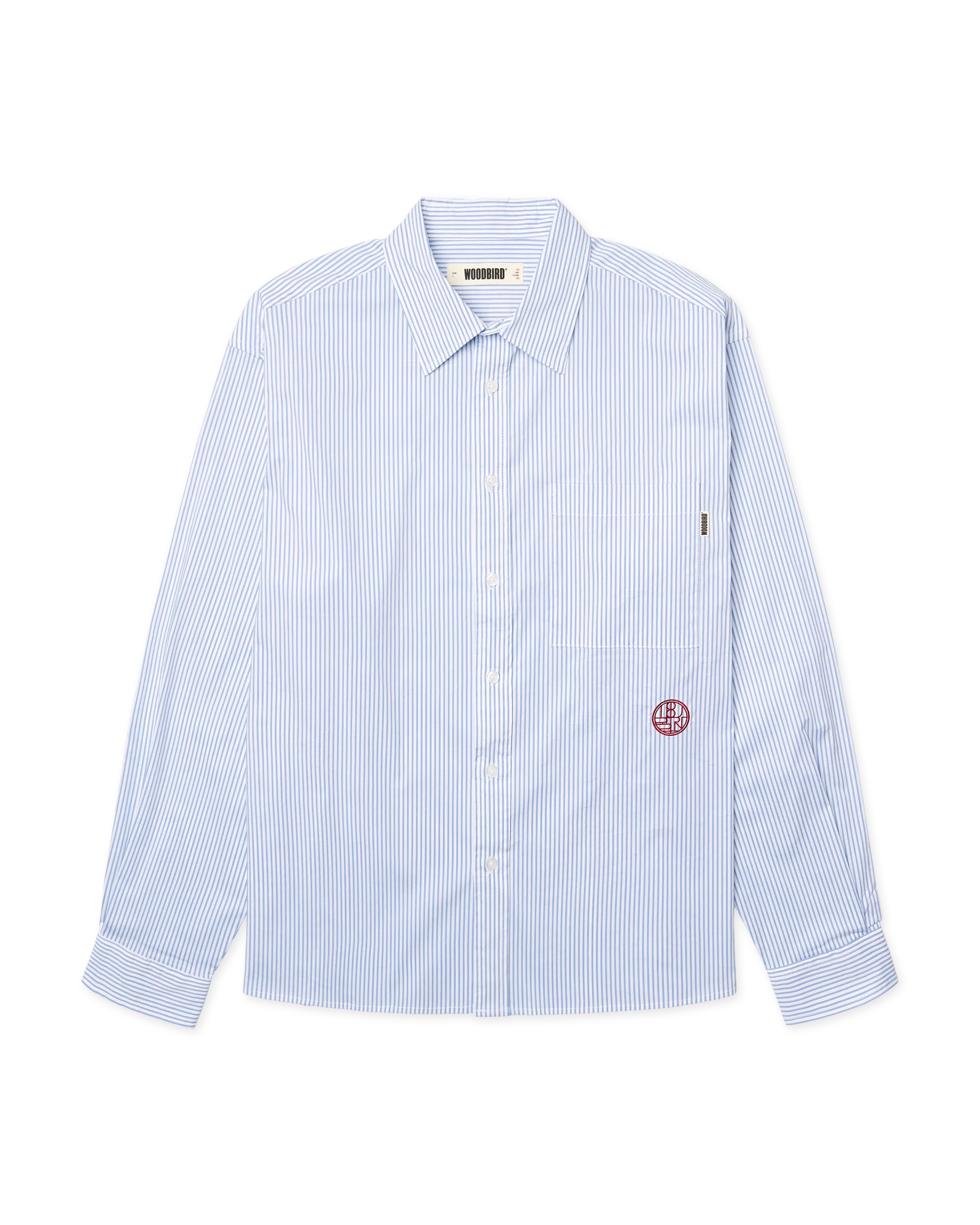 Buzo Stripe Emb Shirt | White-blue