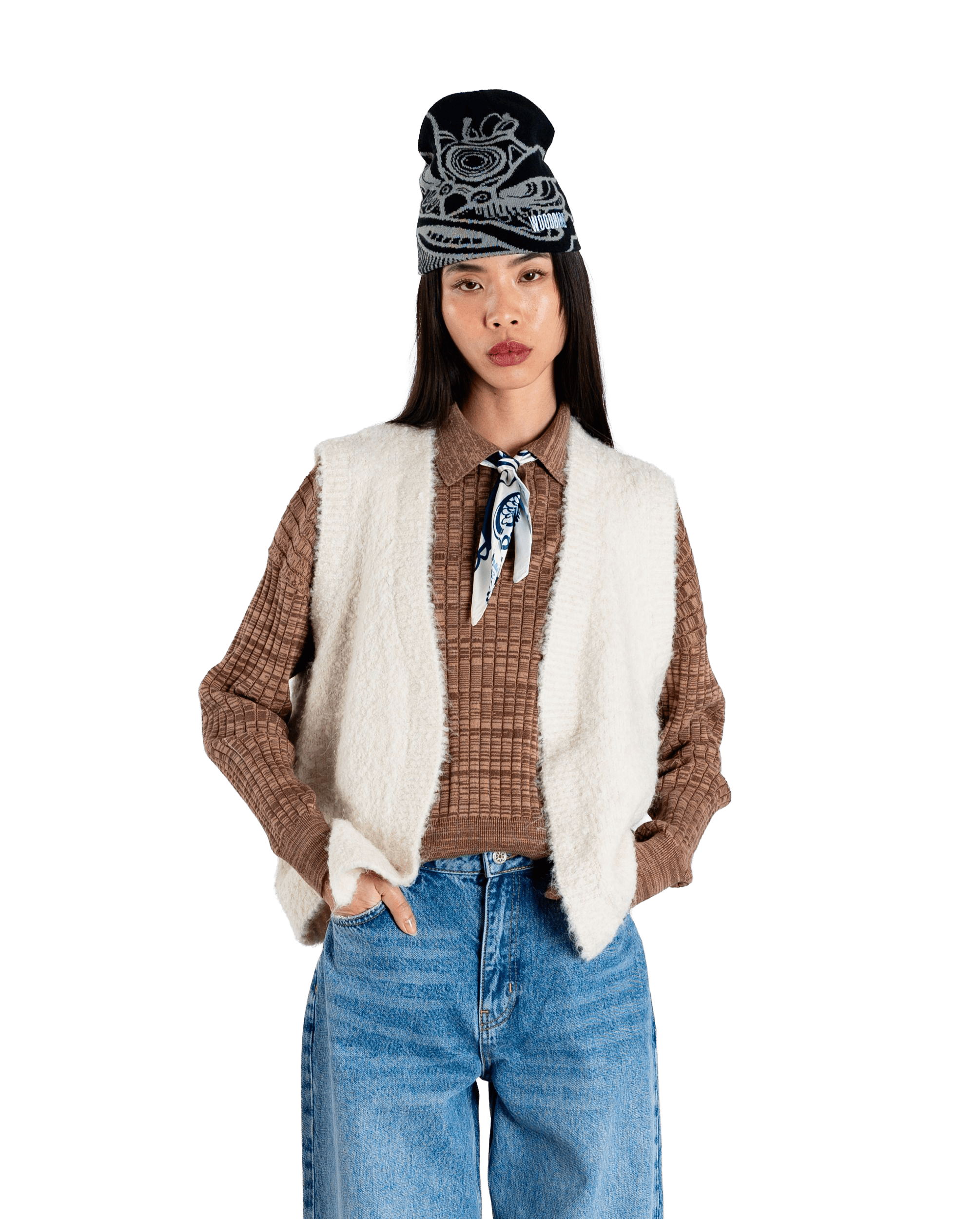 Eva Teddy Vest | Off White
