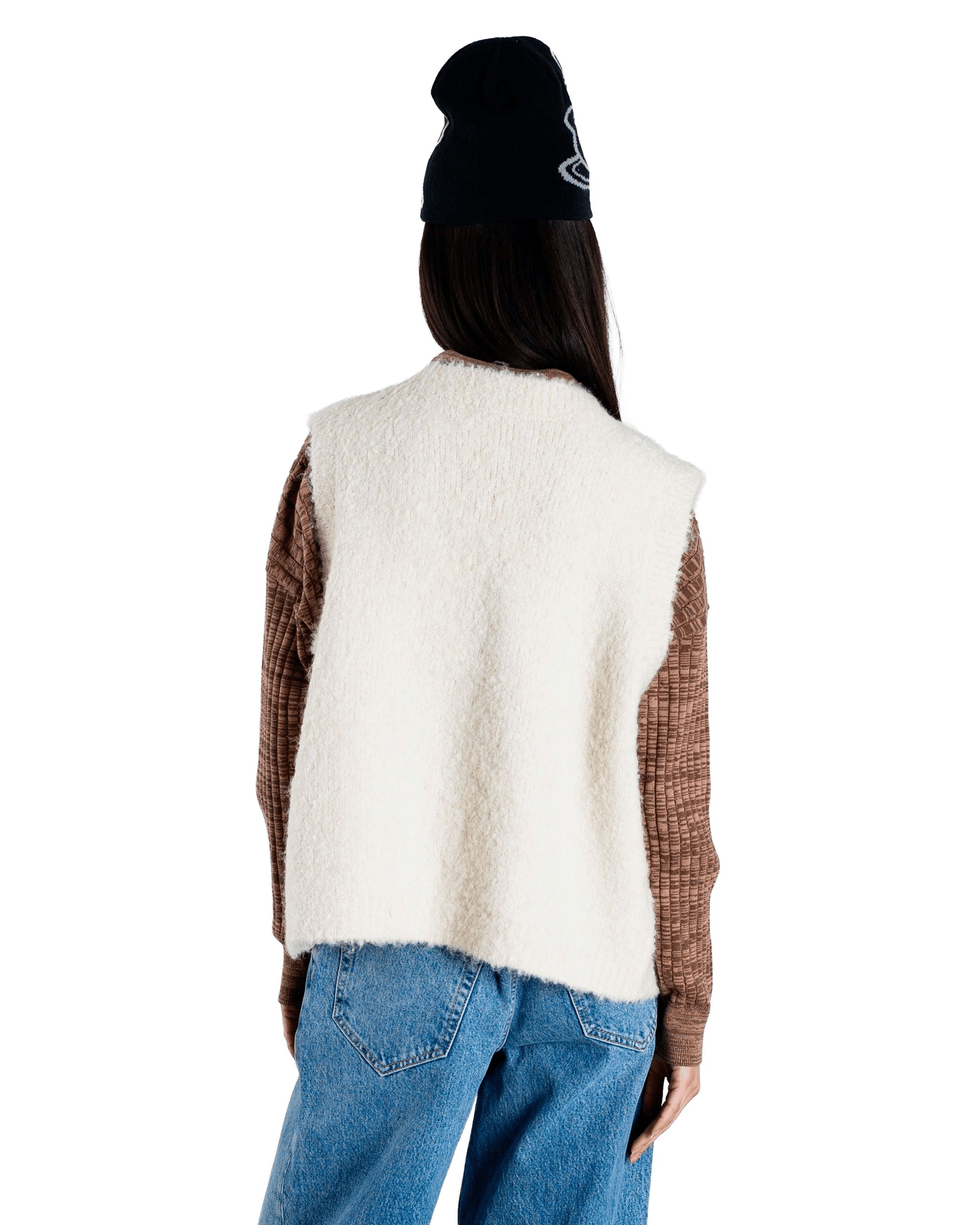 Eva Teddy Vest | Off White