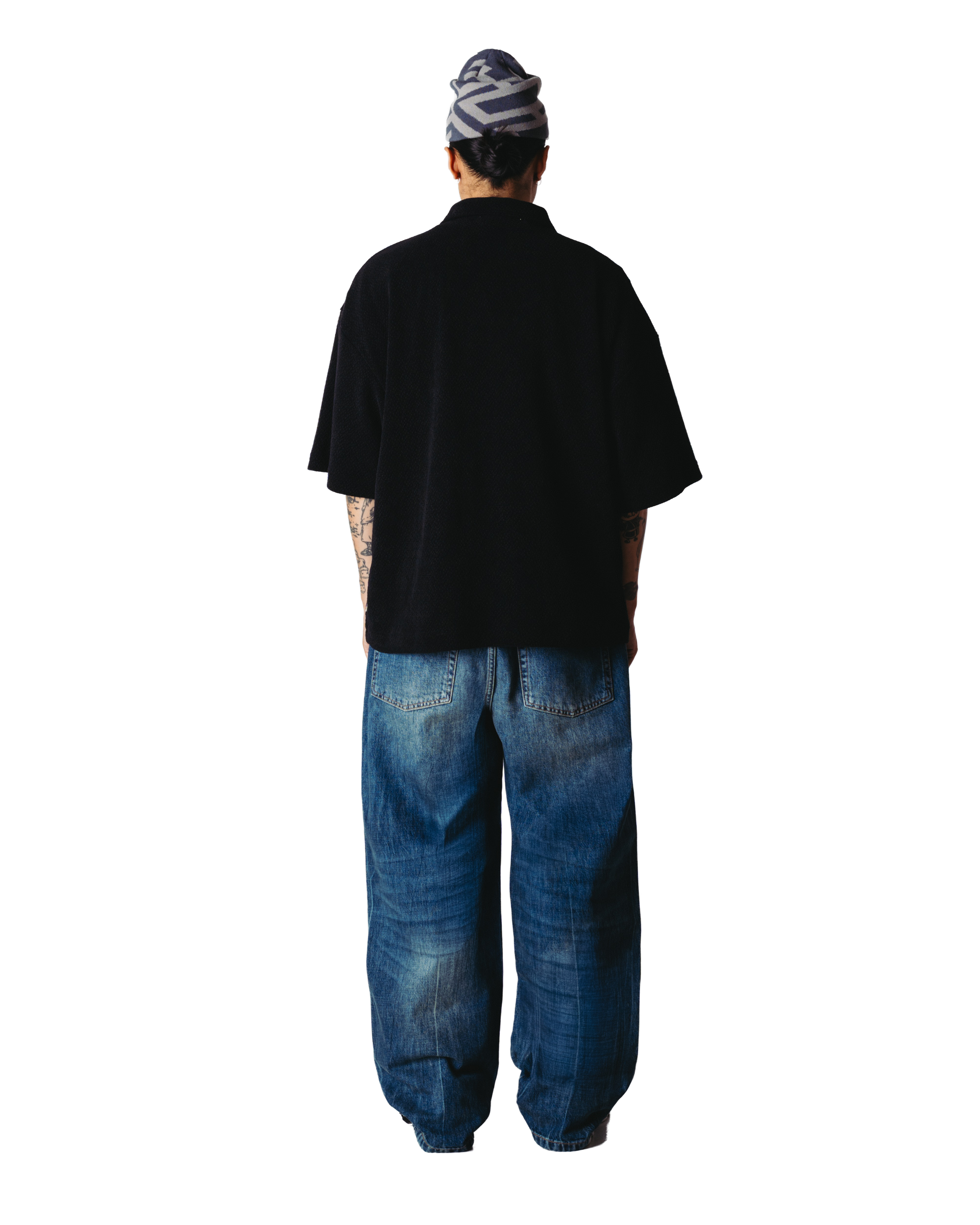 Hiro Ss Jiu Zip Polo | Black