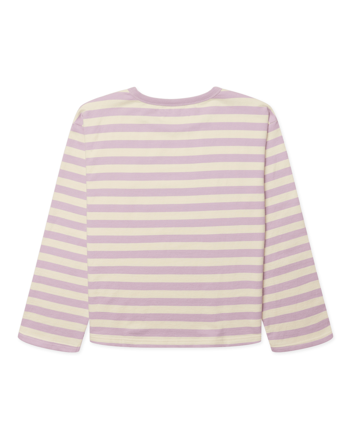 Joul Wide Sleeve Stripe Tee | White-pink