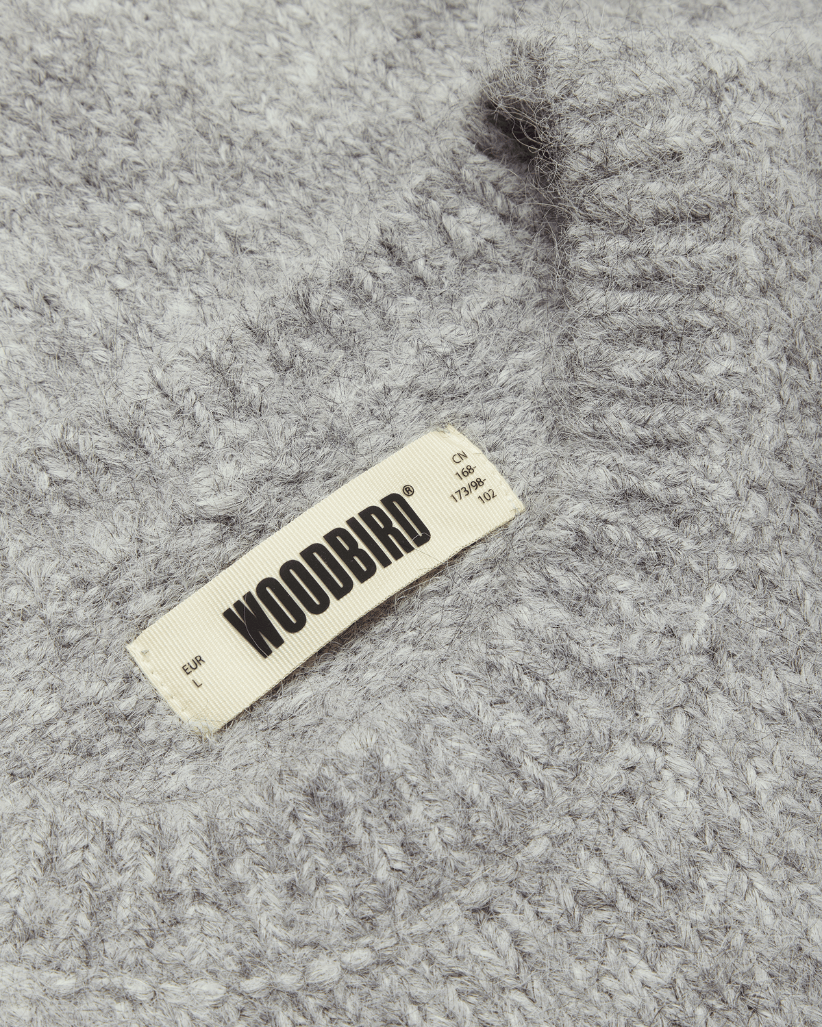 Kurt Mohairy Crew | Dark Grey Melange