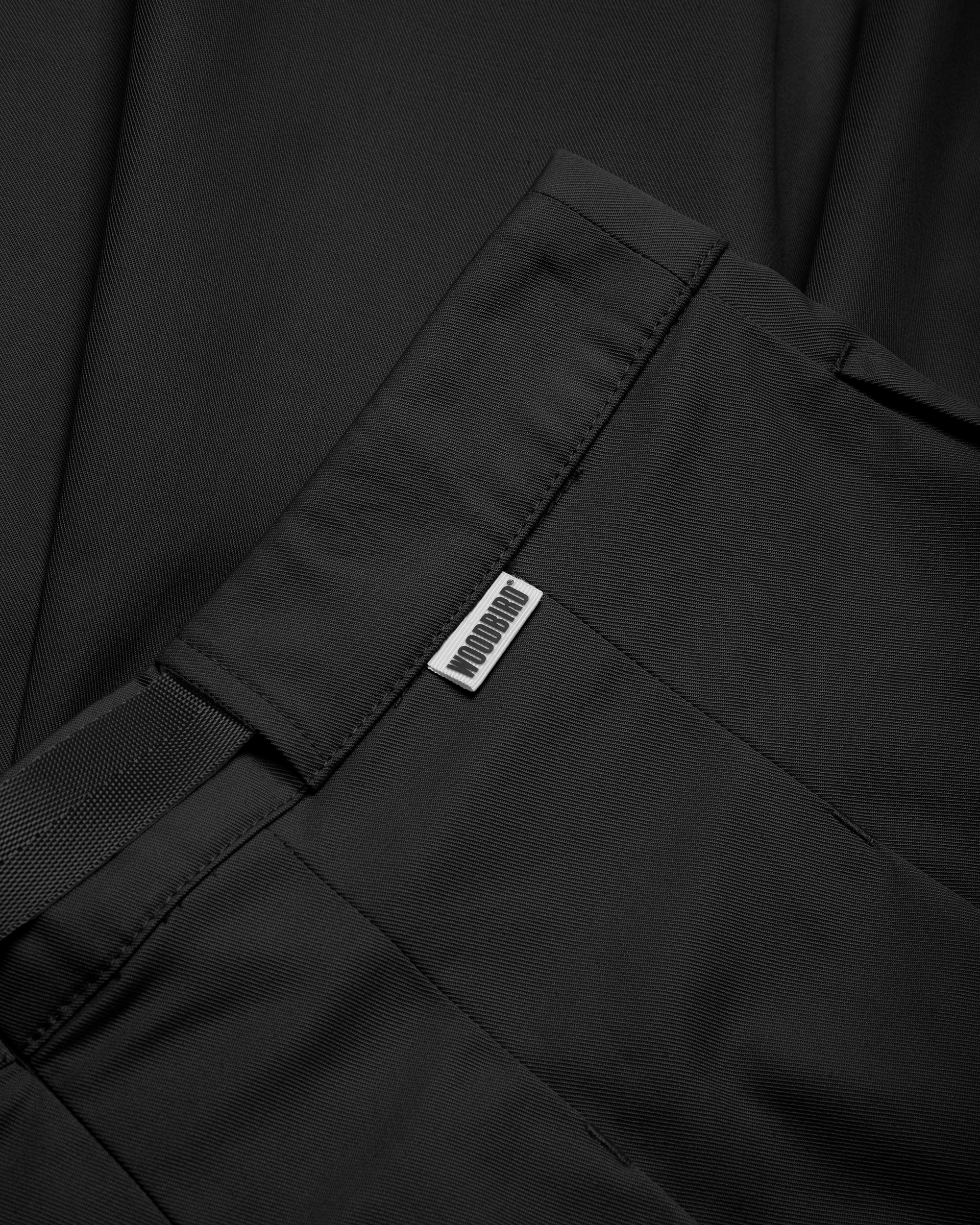 Mia Pleat Twill Skirt | Black