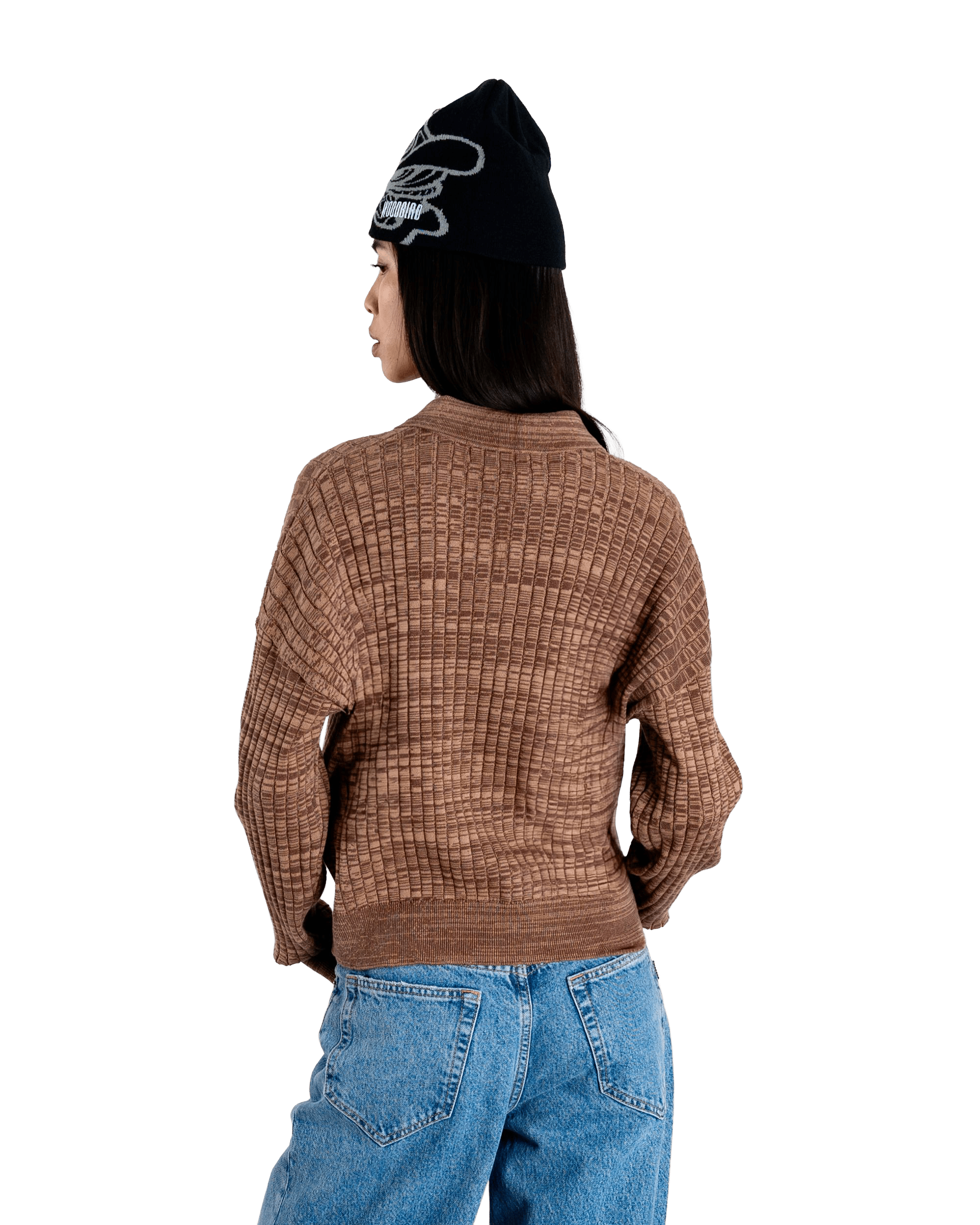 Mouls Knitted Polo | Dark Brown