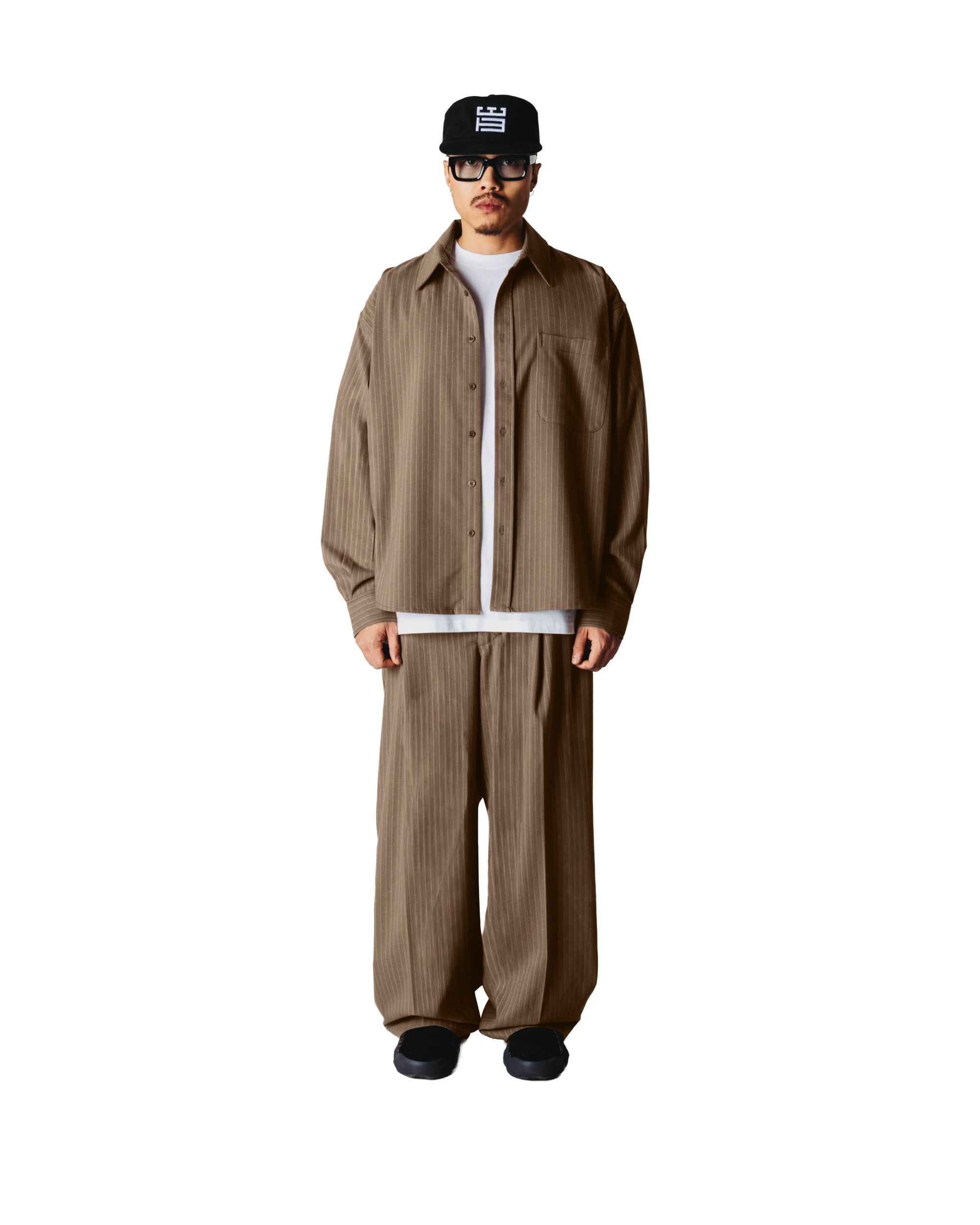 Xing Hb Stripe Shirt | Dark Olive