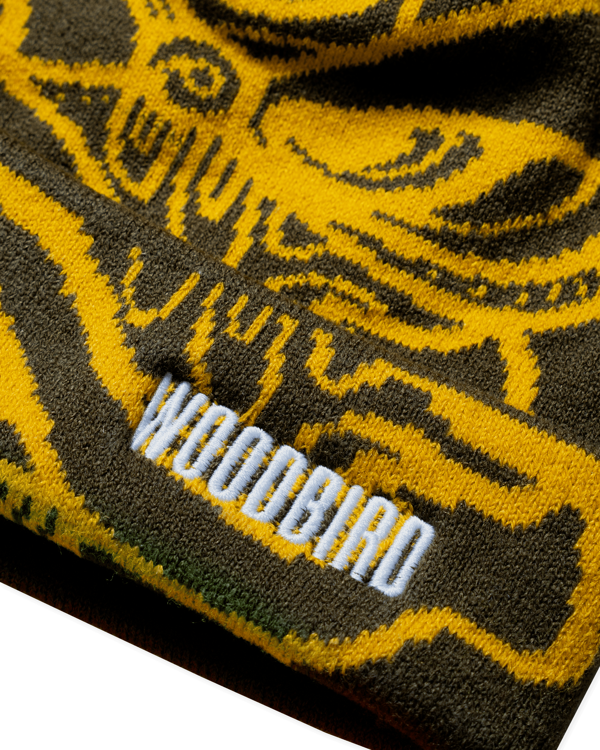 Yan Lion Jq Fold Beanie | Dark Brown-yellow