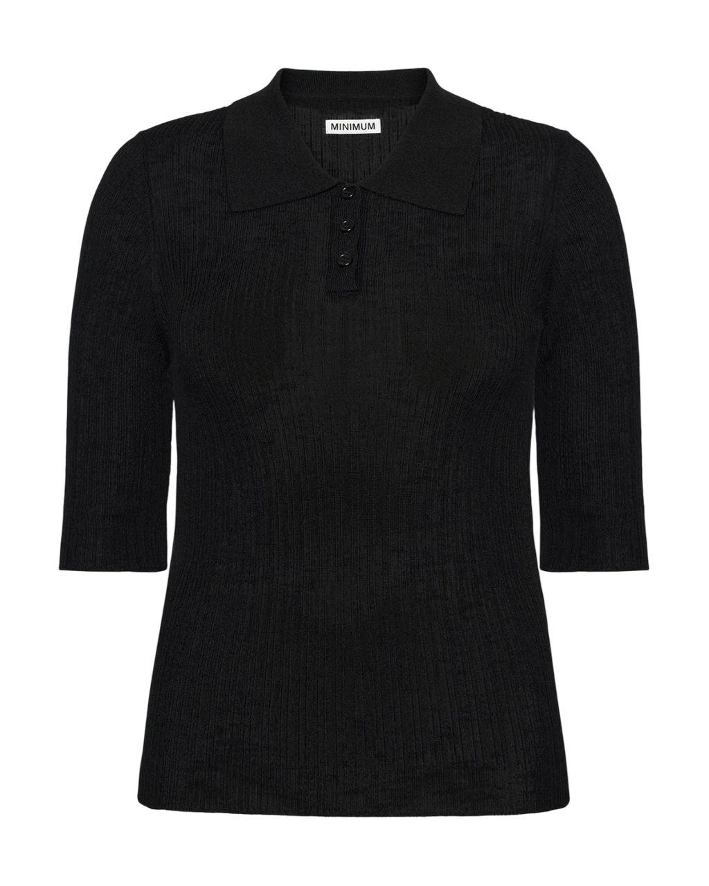 Zoe Short Sleeved Polo | Black