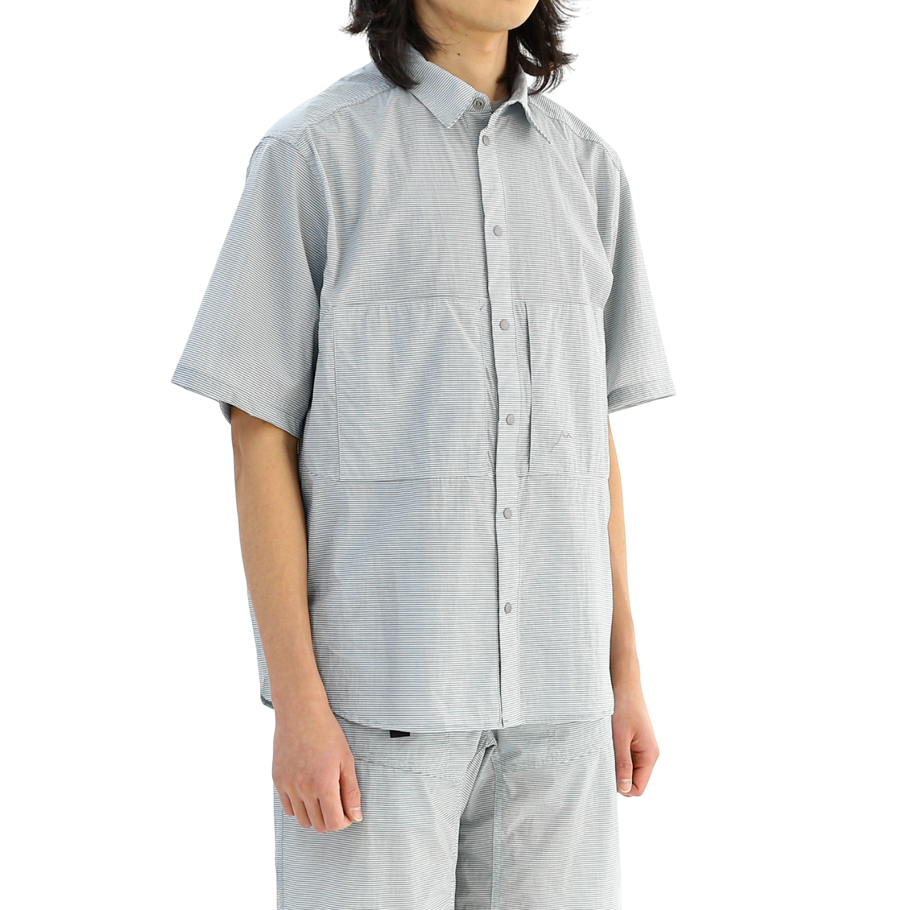 Chk 2pocket Short Sleeve Shirts | Light Grey